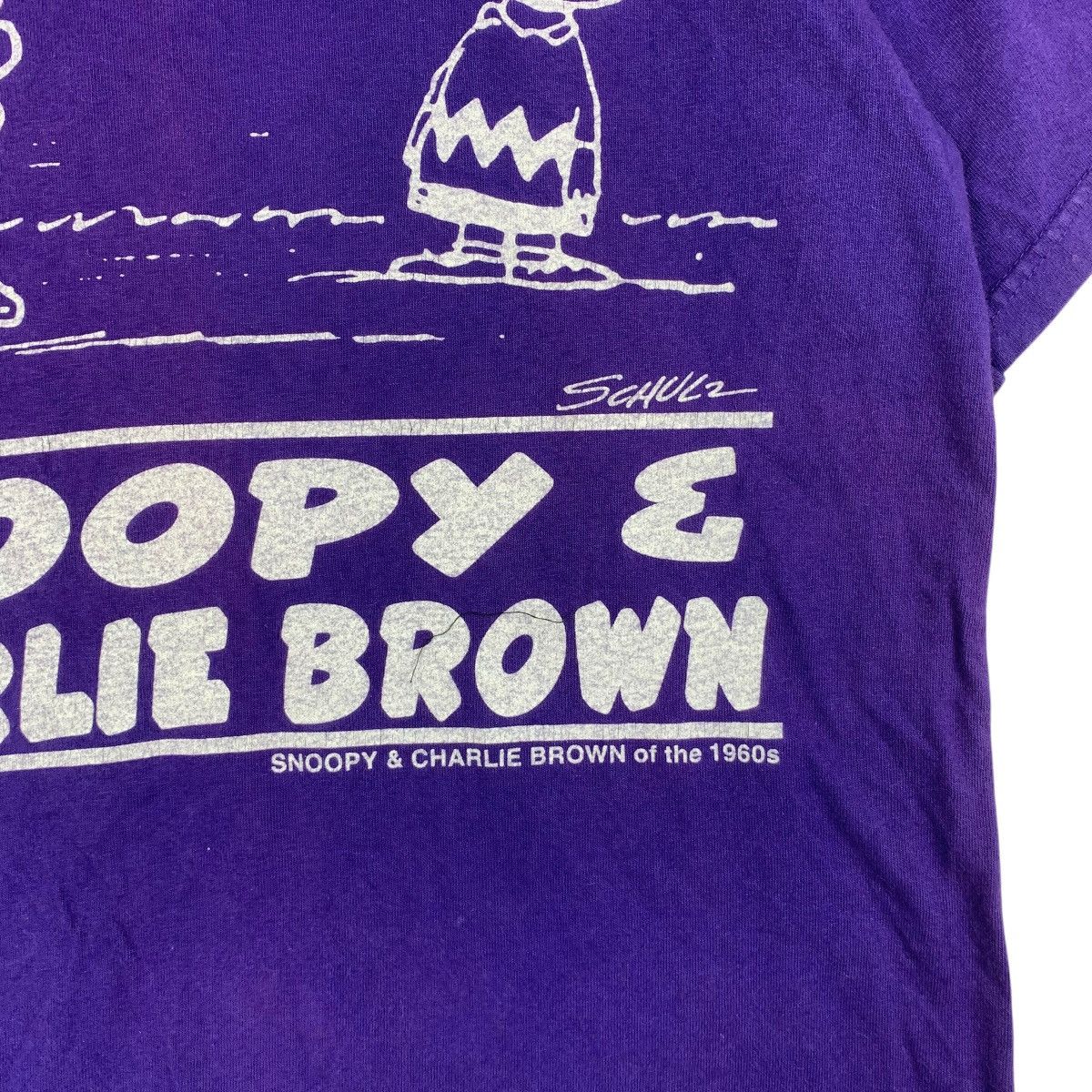 Vintage Vintage SNOOPY CHARLIE BROWN Skateboard Wheelies Tee Shirt Size S / US 4 / IT 40 - 4 Thumbnail
