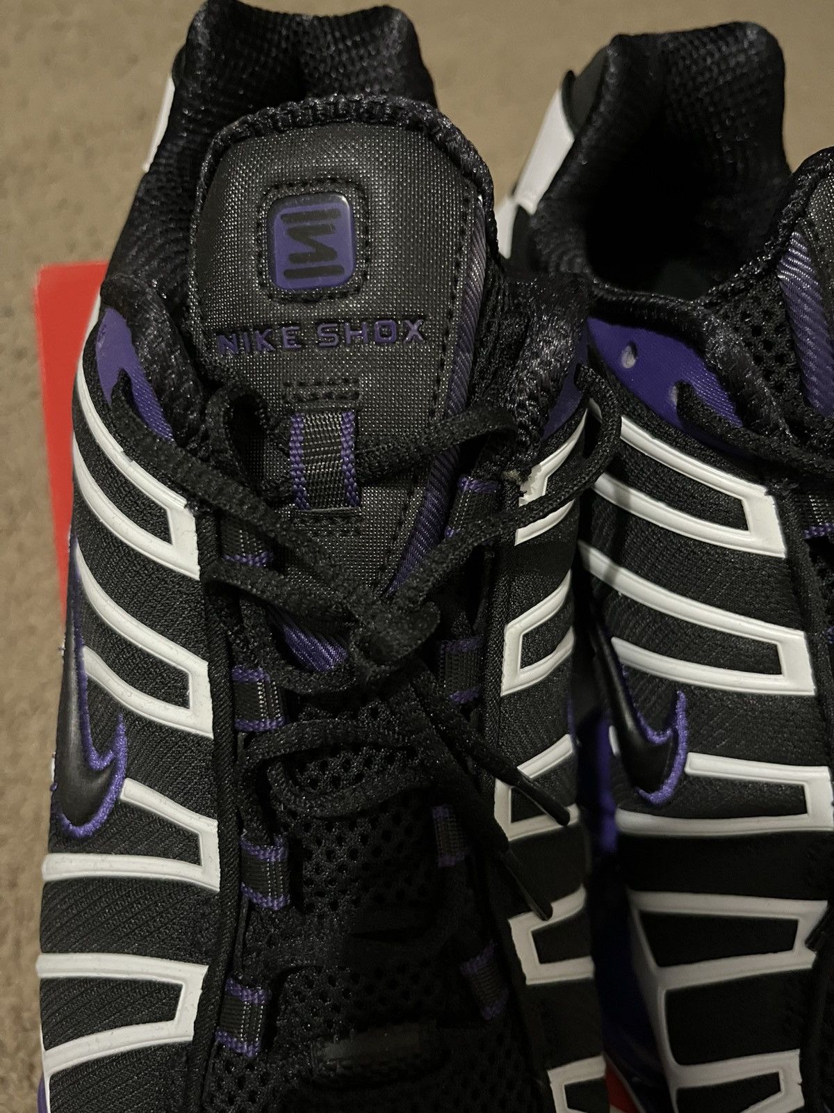 Nike Nike Shox TL ‘Black/Court Purple-White’ Size US 11.5 / EU 44-45 - 3 Thumbnail