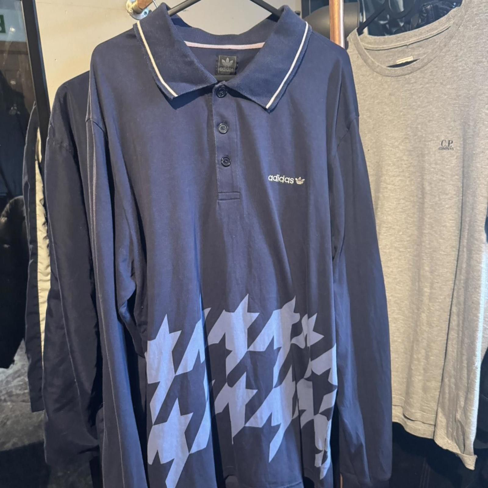 Other Adidas Originals Navy Long Sleeve Polo Shirt Size US L / EU 52-54 / 3 - 1 Thumbnail
