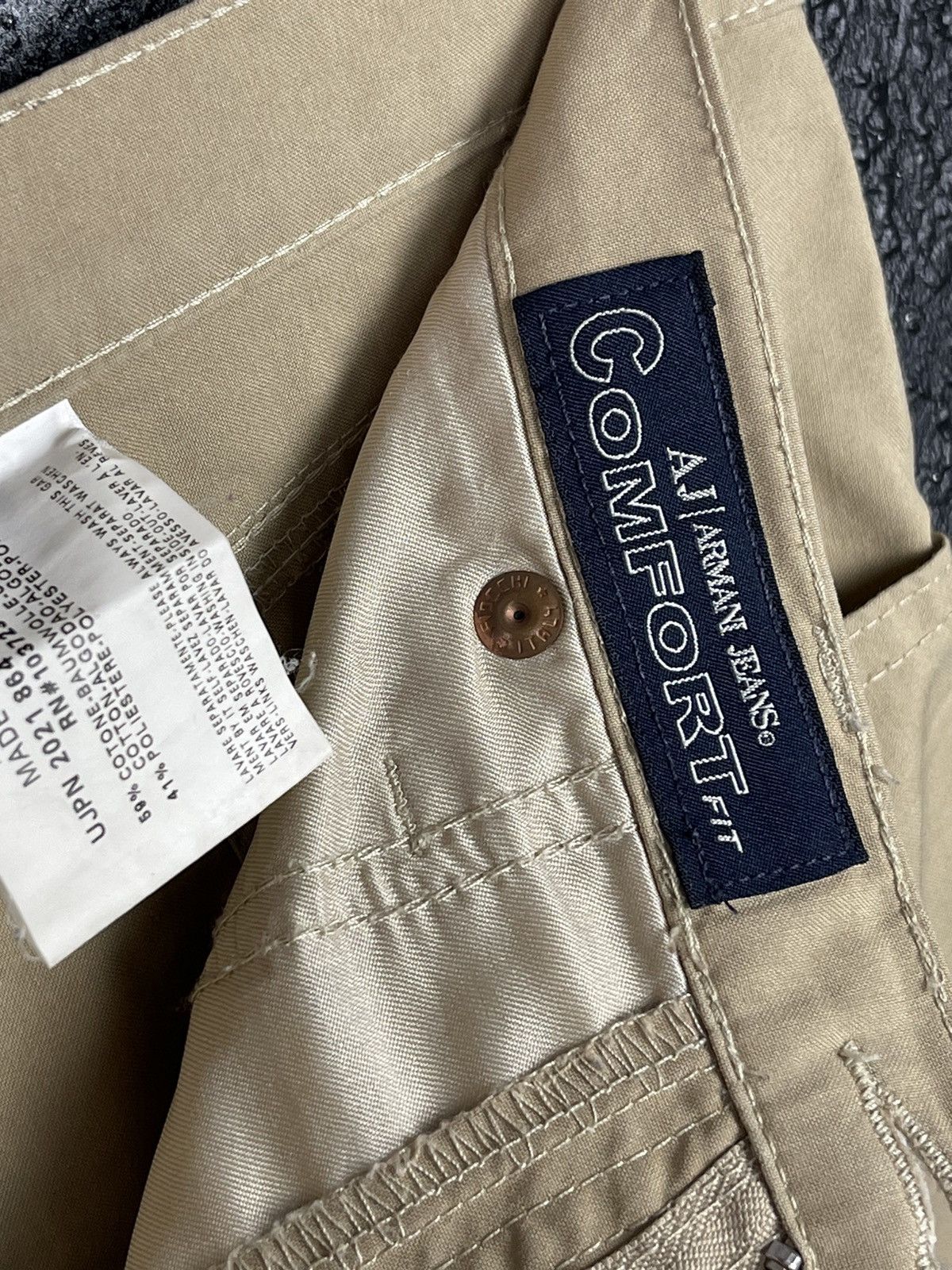 Armani Armani Jeans Comfort Fit Beige Italian Pants Women’s Size 27 Size 27" / US 4 / IT 40 - 13 Thumbnail