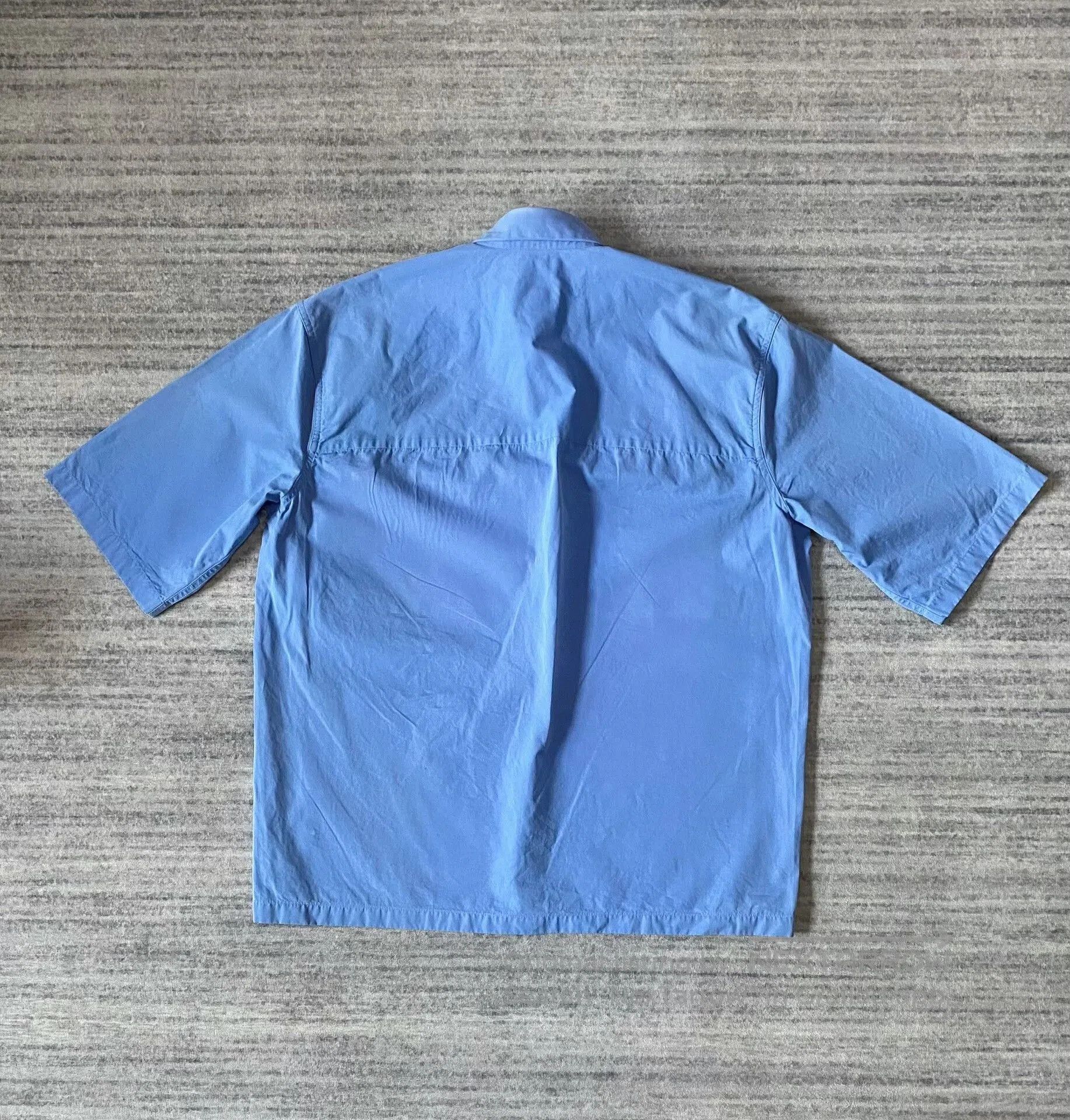 Jil Sander blue short sleeve utility shirt. Size US S / EU 44-46 / 1 - 3 Thumbnail