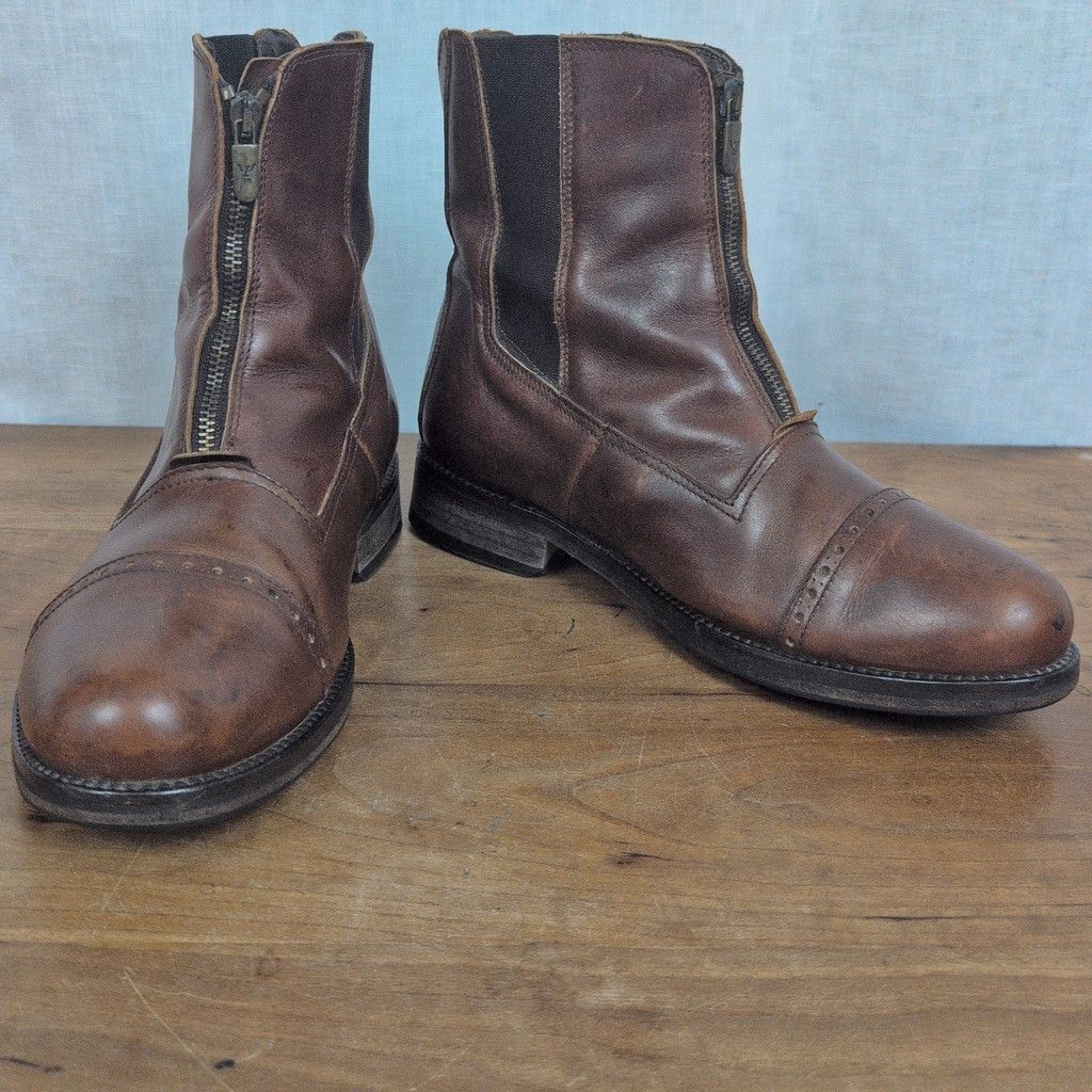Vintage Landi Italian Made Paddock Style Leather Boots Eu 41 Size US 10 / IT 40 - 1 Thumbnail