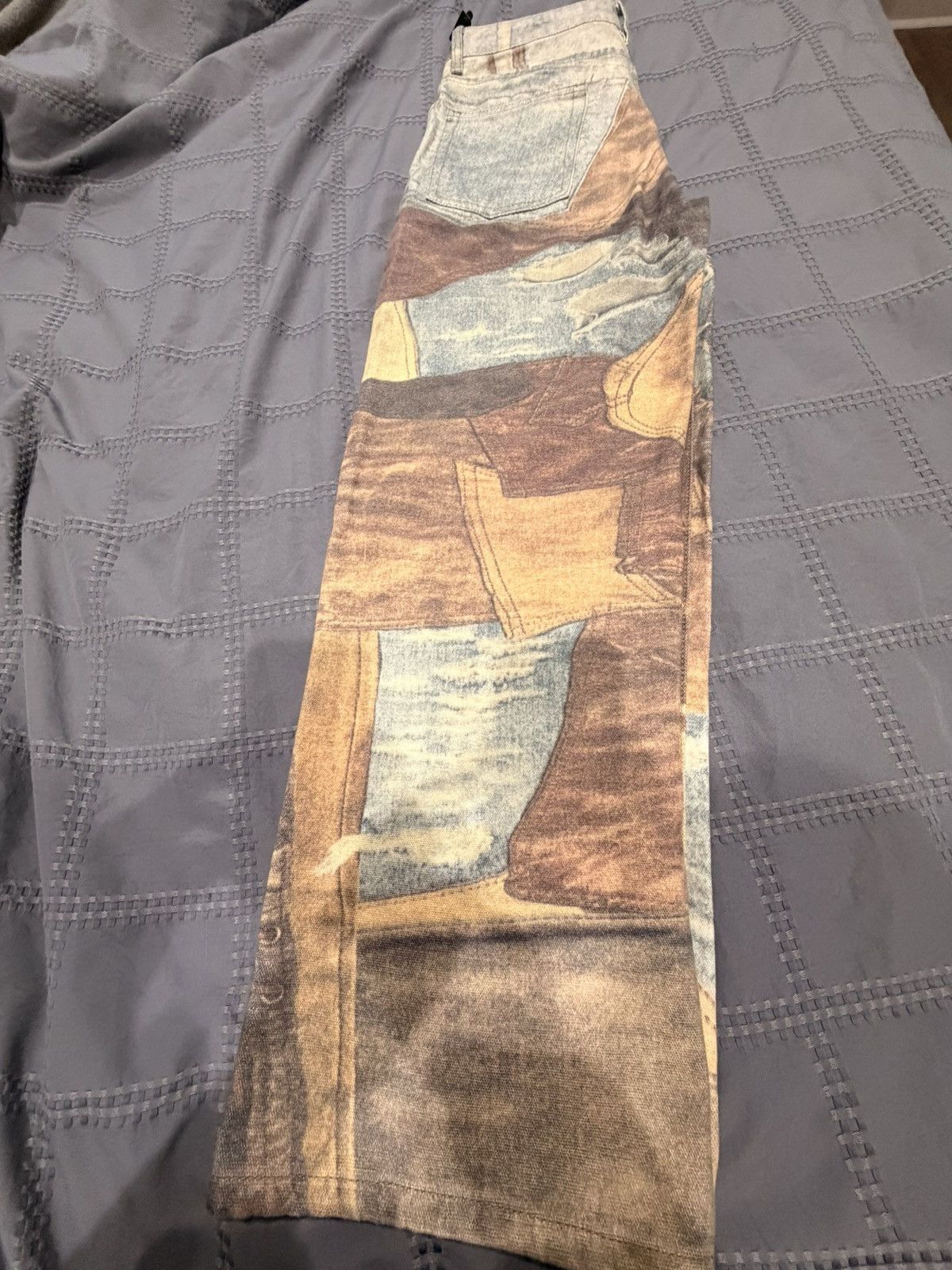 Other VINTAGE JAPANESE JEANS SUPER MADE PATCH WORK DISTRESSED Size US 30 / EU 46 - 1 Thumbnail