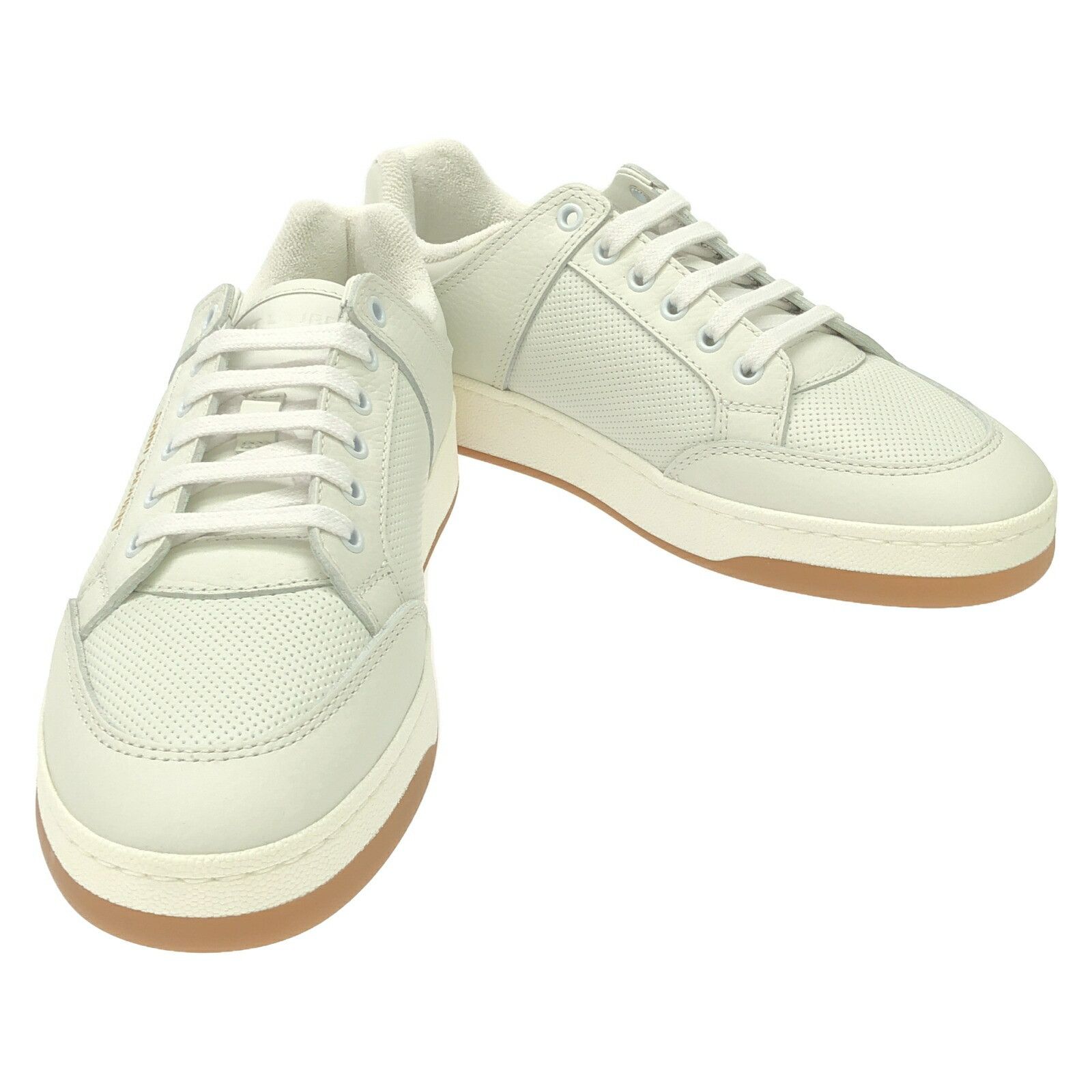 YVES Saint Laurent Sl/61 Lt Calf Sneakers Leather Shoes 713600Aab85904241 in White, Men's