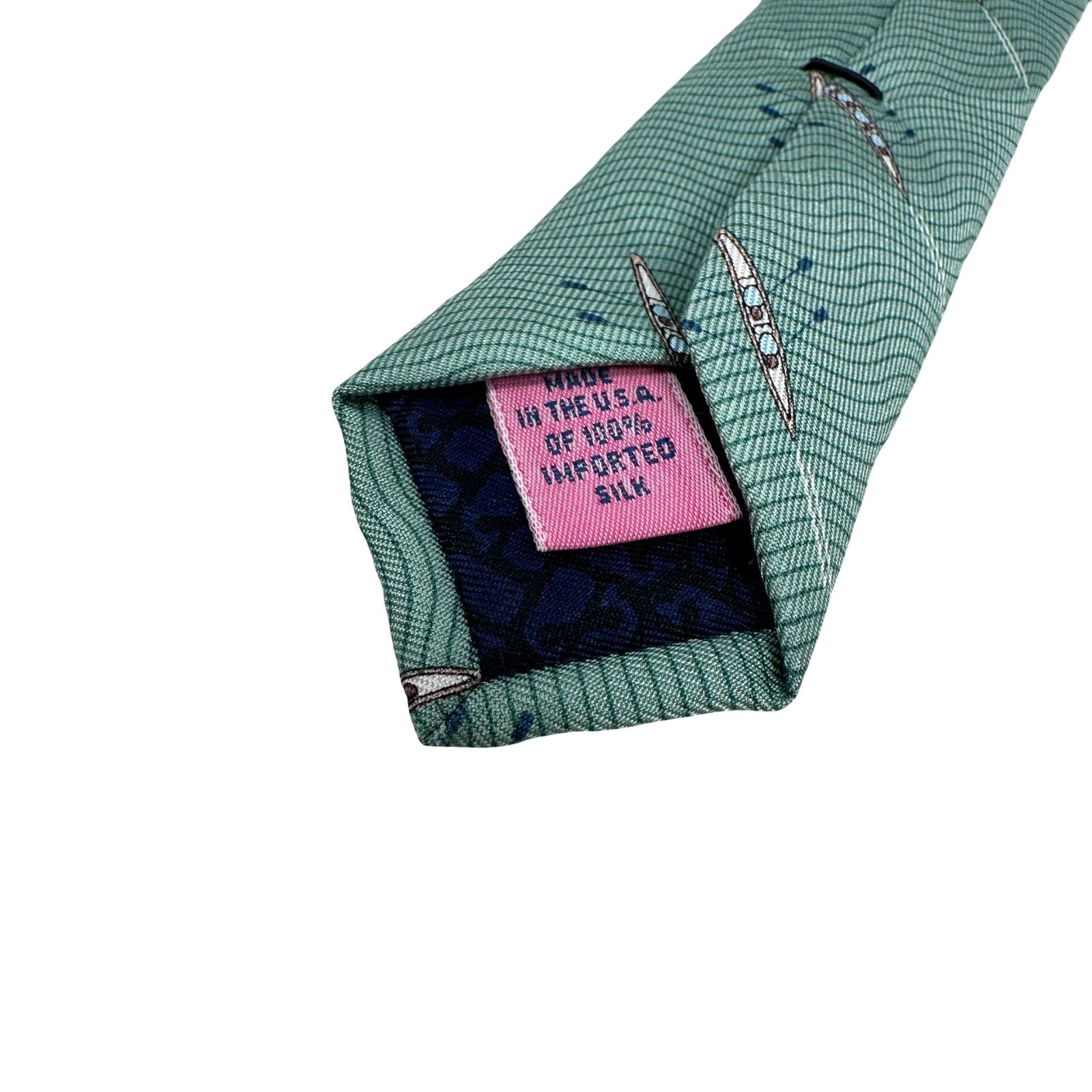 Vineyard Vines Vineyard Vines Skinny Thin Neck Tie Men Green 2.5" X 57" New Size ONE SIZE - 4 Thumbnail