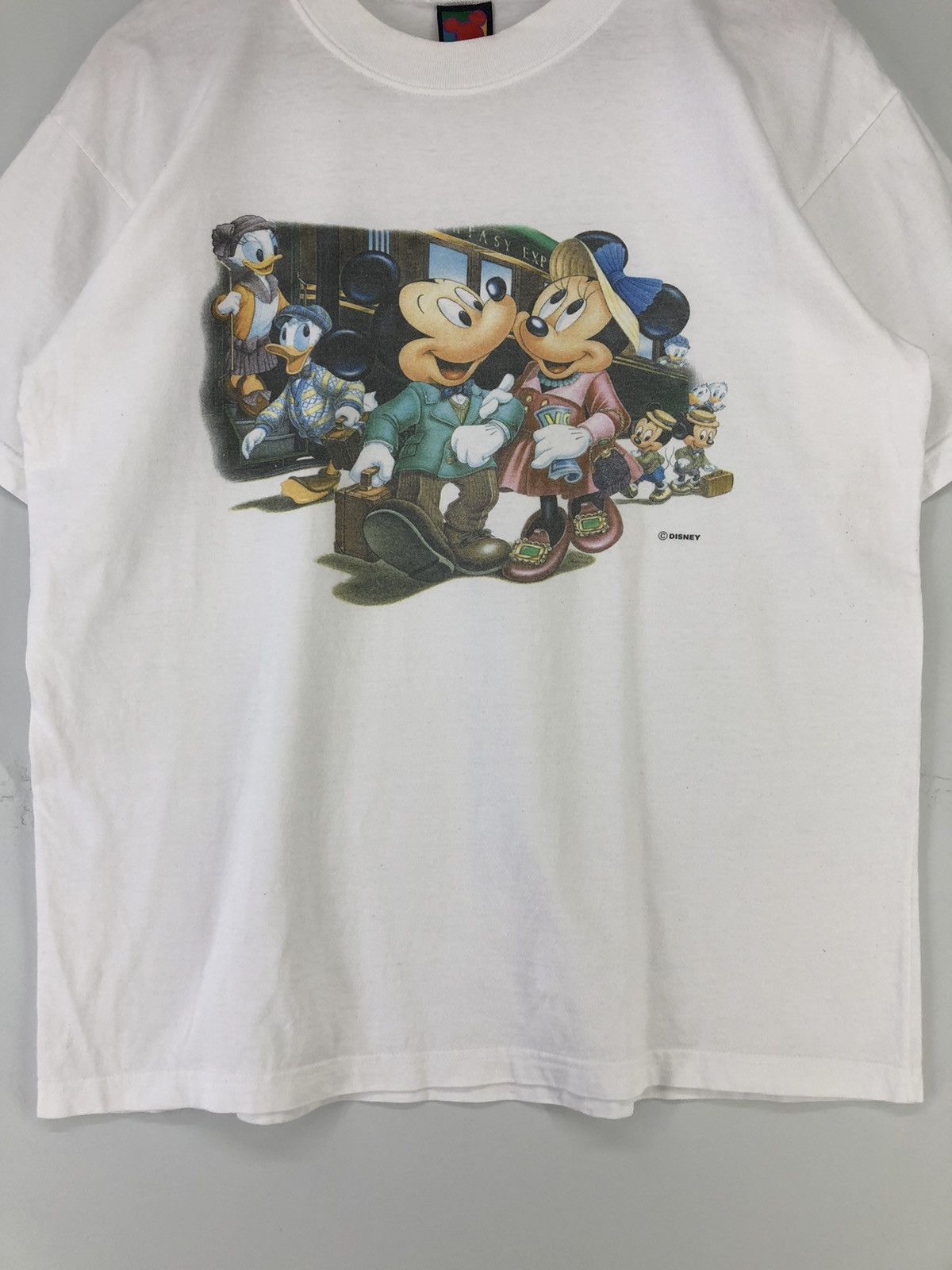 Disney × Mickey Mouse × Vintage Vintage 90s Mickey Minnie Unlimited Carton Tshirt Size US L / EU 52-54 / 3 - 4 Thumbnail