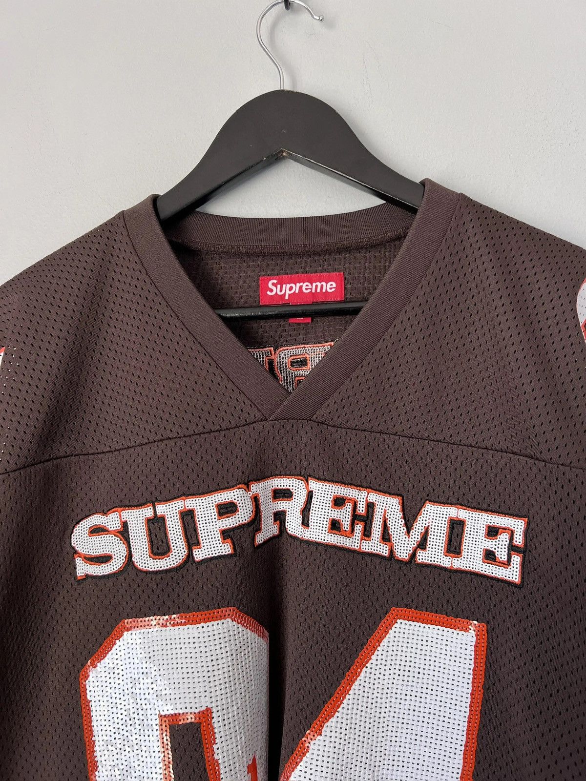 Supreme Supreme Sequin Football Jersey Size US XL / EU 56 / 4 - 11 Thumbnail