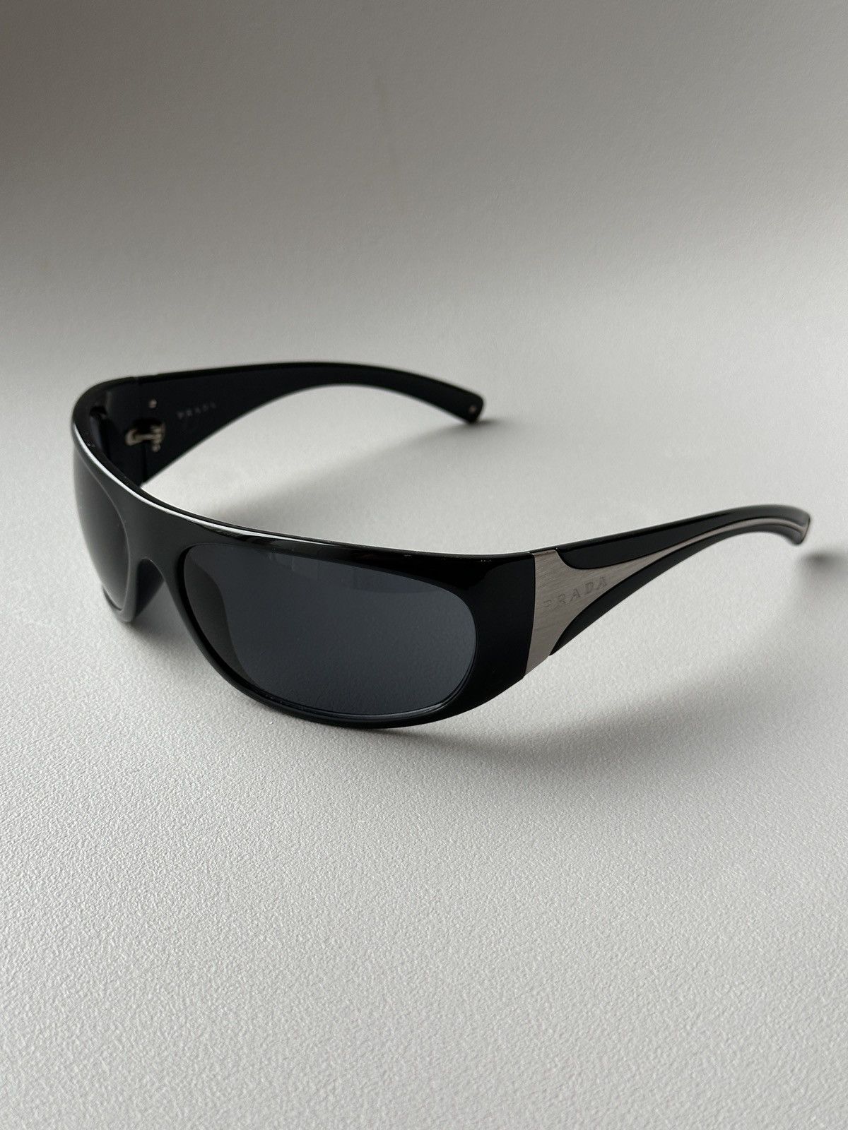 Prada Vintage Prada sunglasses silver flame Size ONE SIZE - 1 Thumbnail