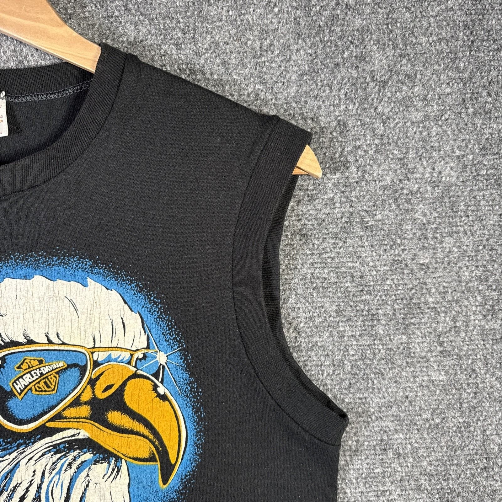 Harley Davidson Vintage Harley Davidson Shirt Medium 80s Eagle Sunglasses Size US M / EU 48-50 / 2 - 5 Thumbnail