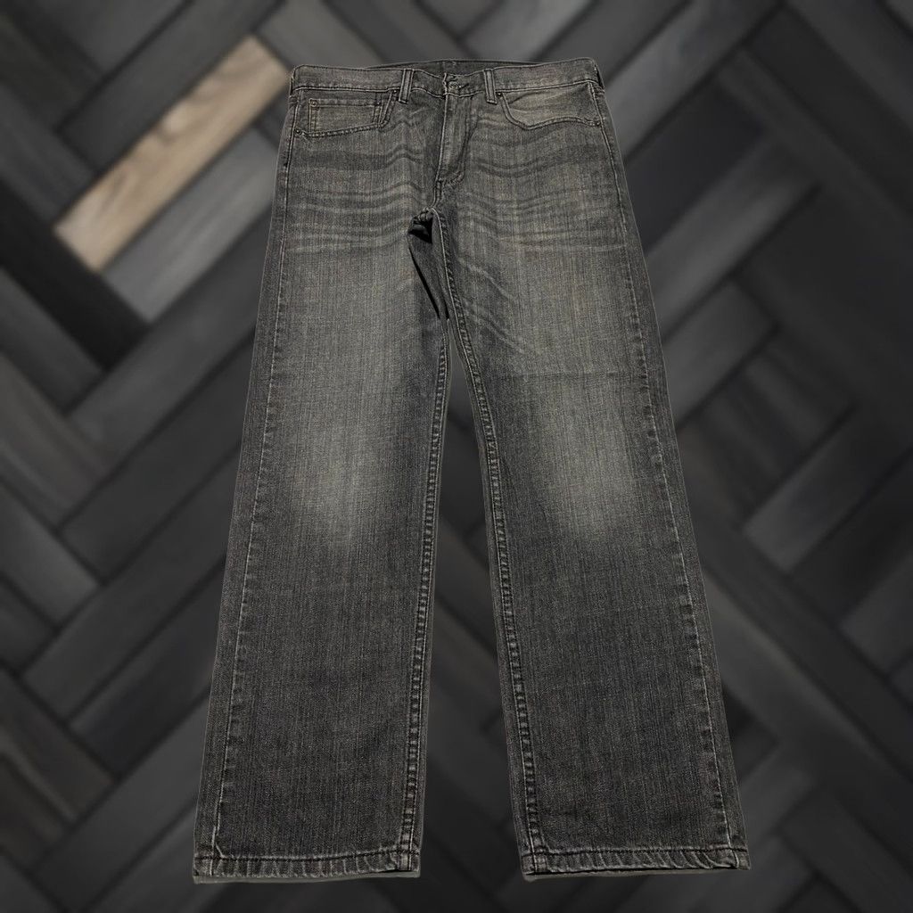 Levi's VINTAGE Levi's 505 Jeans Mens Regular Straight 34x30 Black Charcoal Wash Denim Cotton Zipper Button Pockets 5-Pocket Mens Size US 34 / EU 50 - 1 Thumbnail