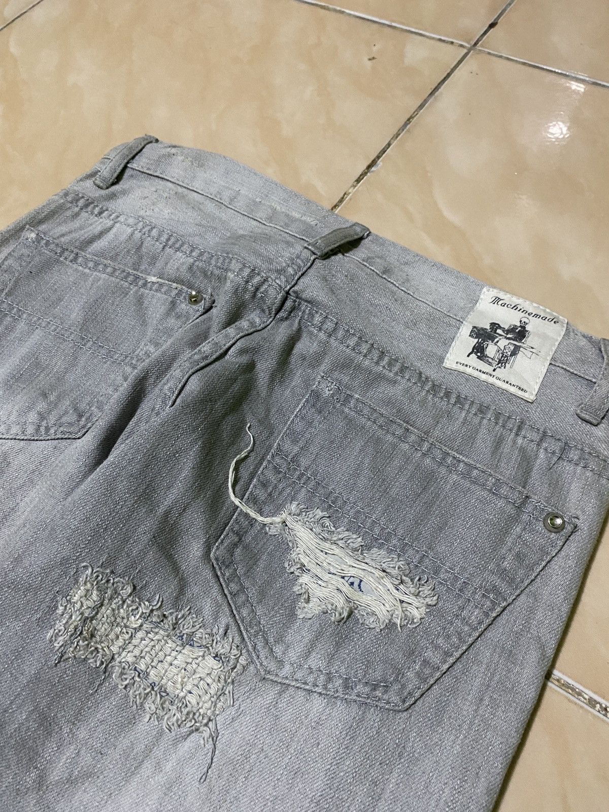 If Six Was Nine × Japanese Brand × Seditionaries Young Machines pacthwork and distressed Size 29" - 6 Thumbnail