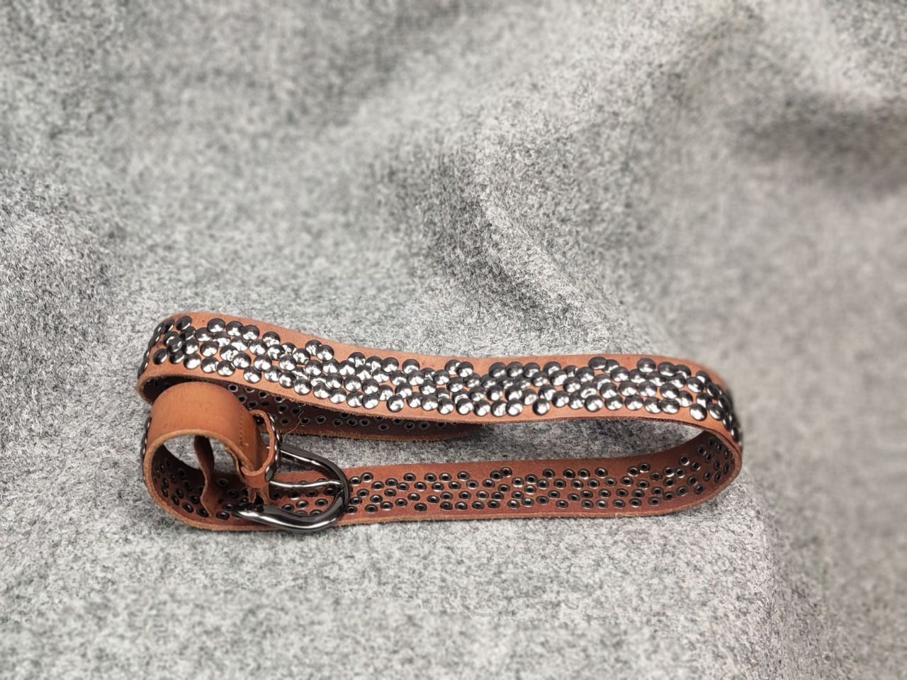 Japanese Brand Vintage 90s Japan Leather Belt Hysteric Glamour Y2K Style Size ONE SIZE - 6 Thumbnail
