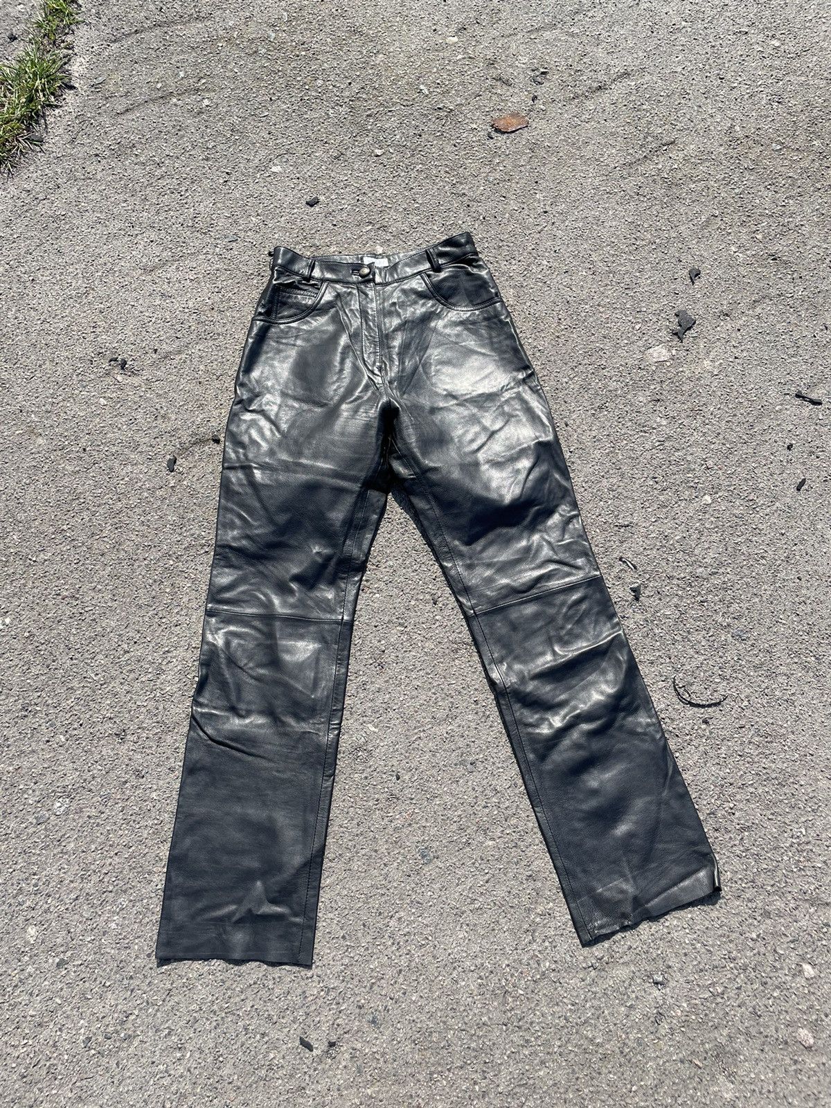 Leather × Vintage Vintage Nappa Leather pants Size US 30 / EU 46 - 1 Thumbnail