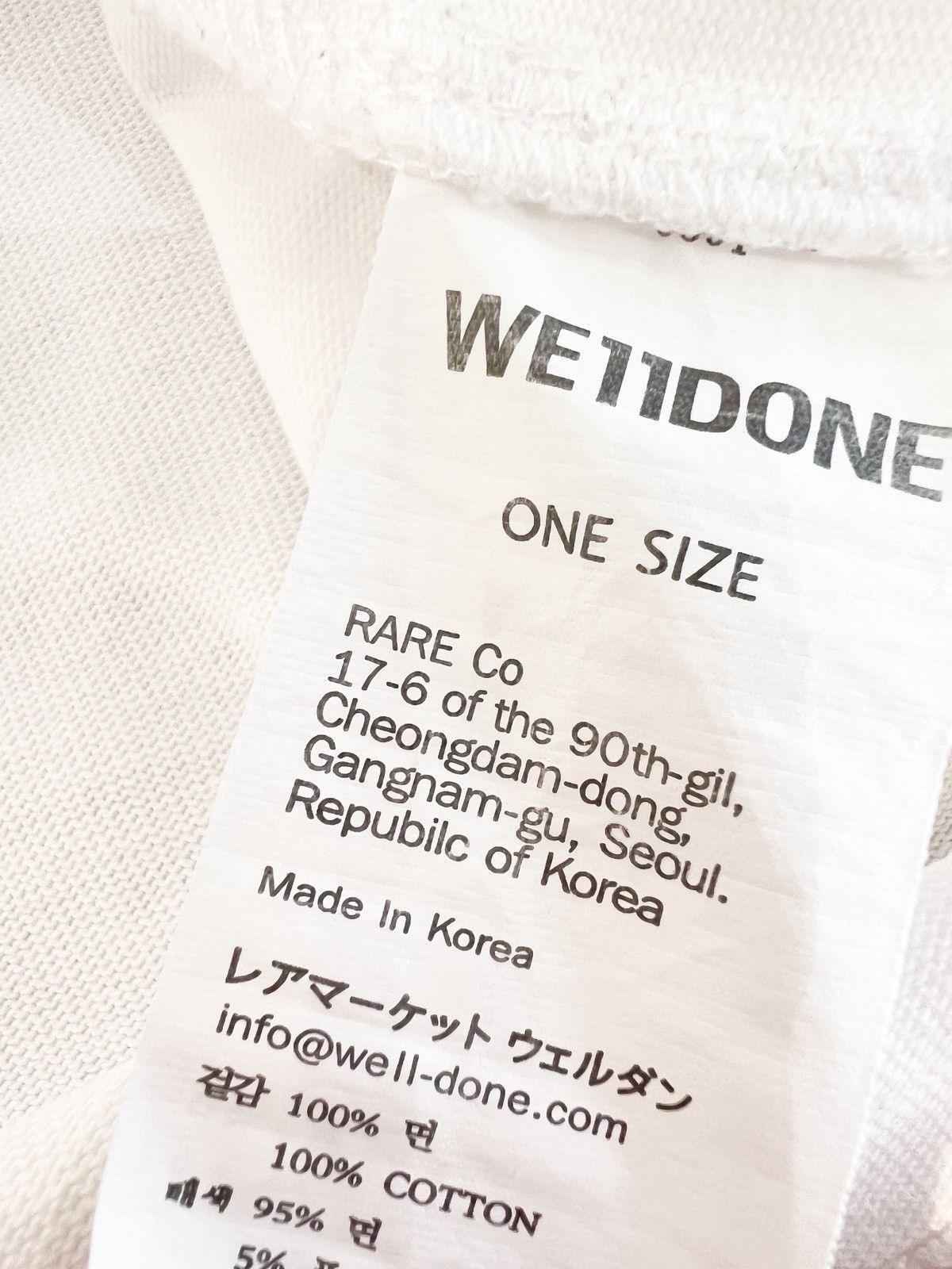 WE11DONE We11done White Wapen Logo T-shirt. Size US L / EU 52-54 / 3 - 3 Thumbnail
