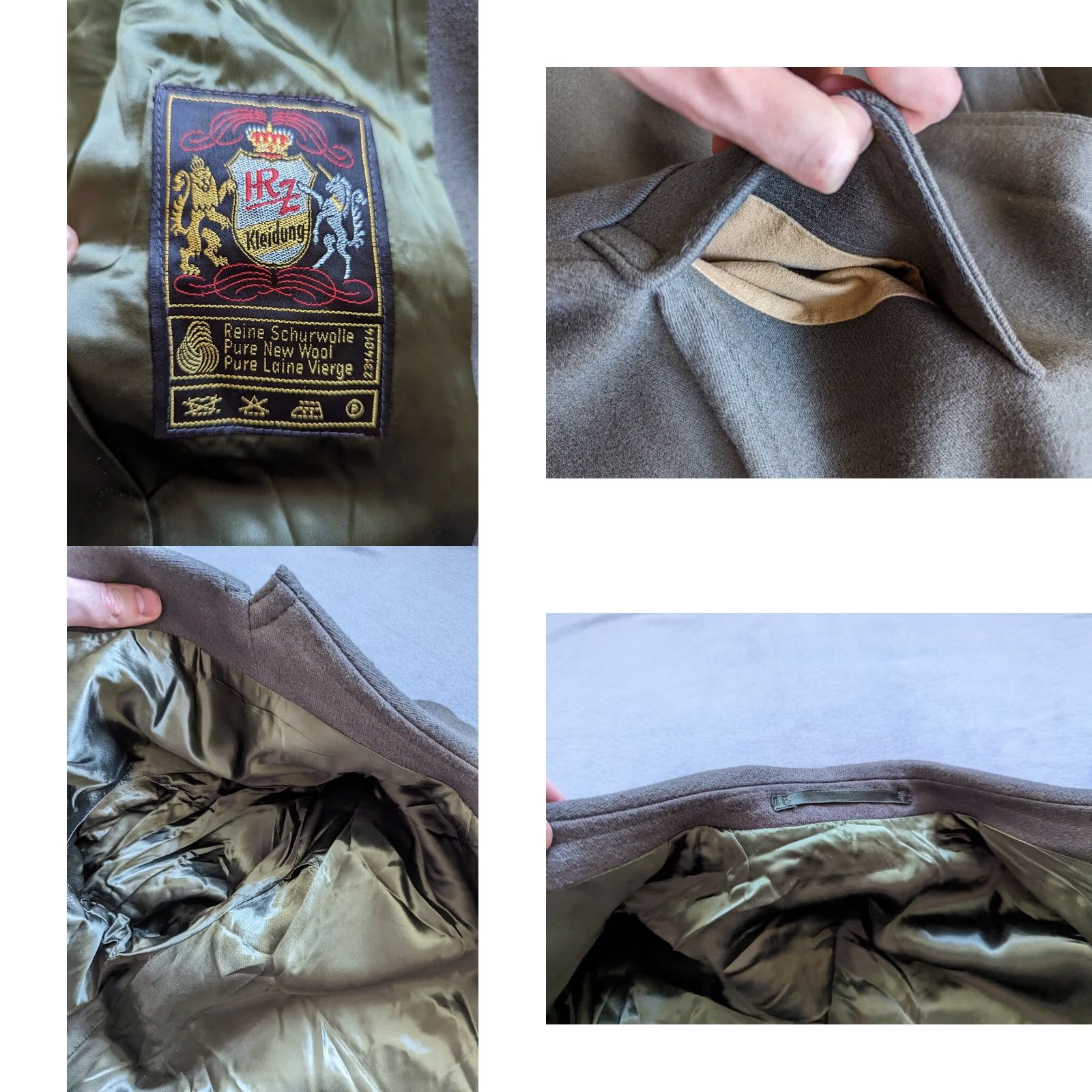 Vintage Vintage Wool Coat Mens Green Military Style Overcoat M Size HRZ Kleidung Size US M / EU 48-50 / 2 - 8 Thumbnail