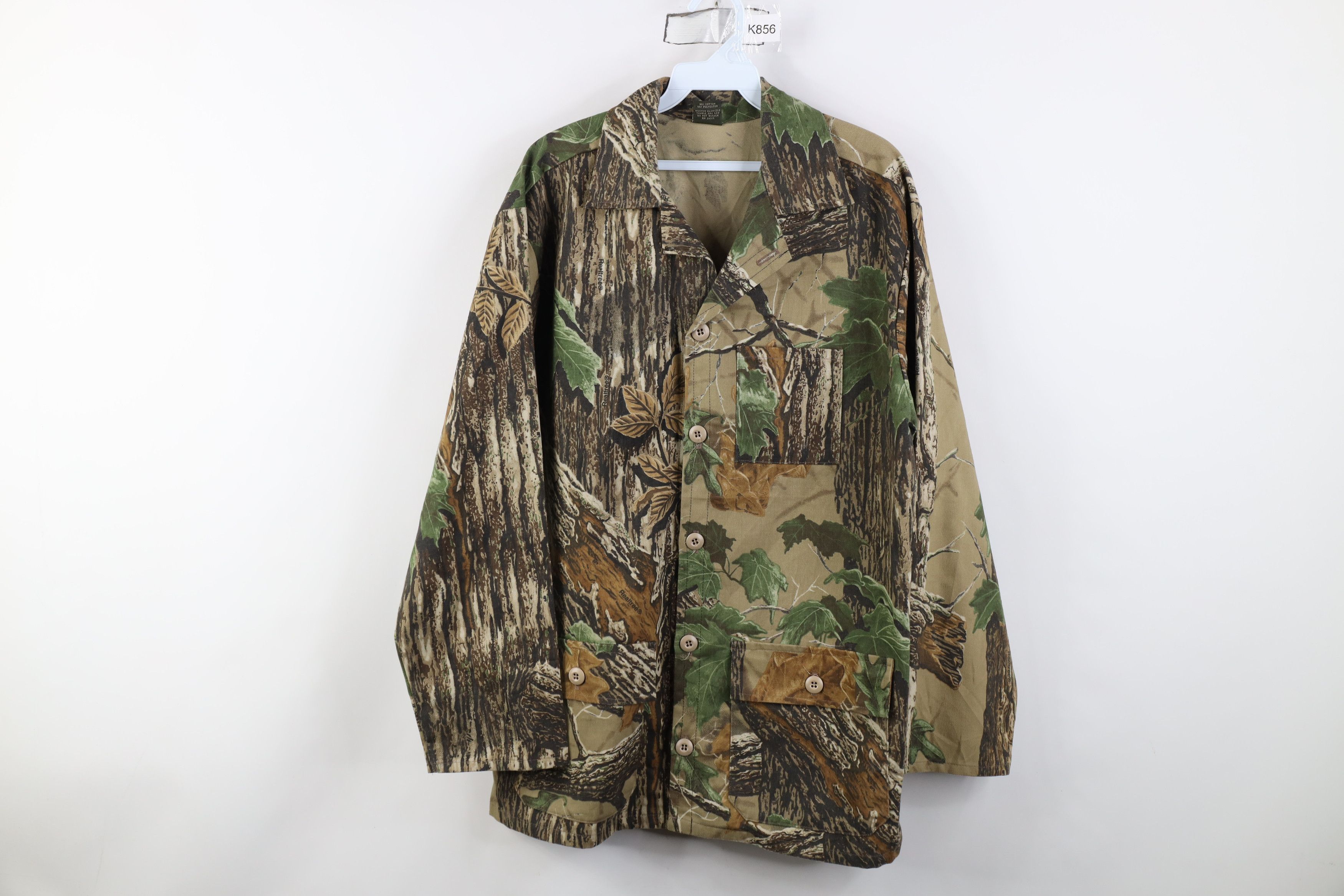 Vintage Vintage 90s Streetwear Camouflage Full Button Jacket USA Size US M / EU 48-50 / 2 - 1 Thumbnail