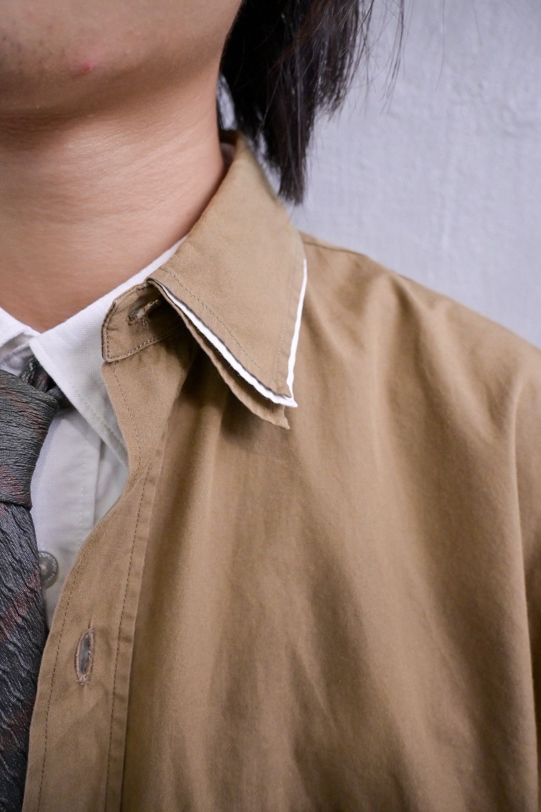 Yohji Yamamoto Yohji Yamamoto Pour Homme 90s 3 collars oversized shirt Size US M / EU 48-50 / 2 - 2 Thumbnail