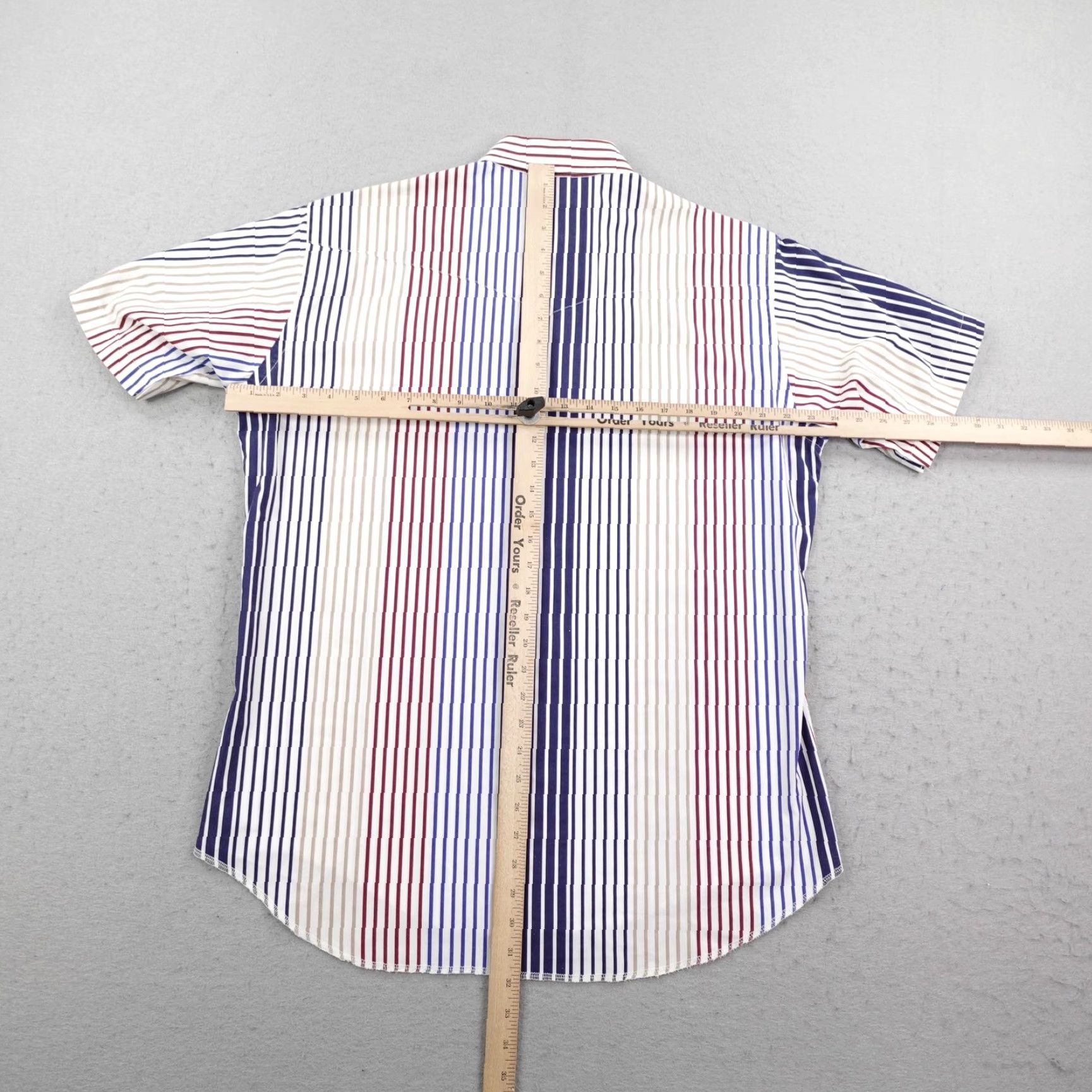 Wrangler Vintage Wrangler Shirt Mens Large Red White Blue Stripes Western Button Up Rodeo Size US L / EU 52-54 / 3 - 5 Thumbnail