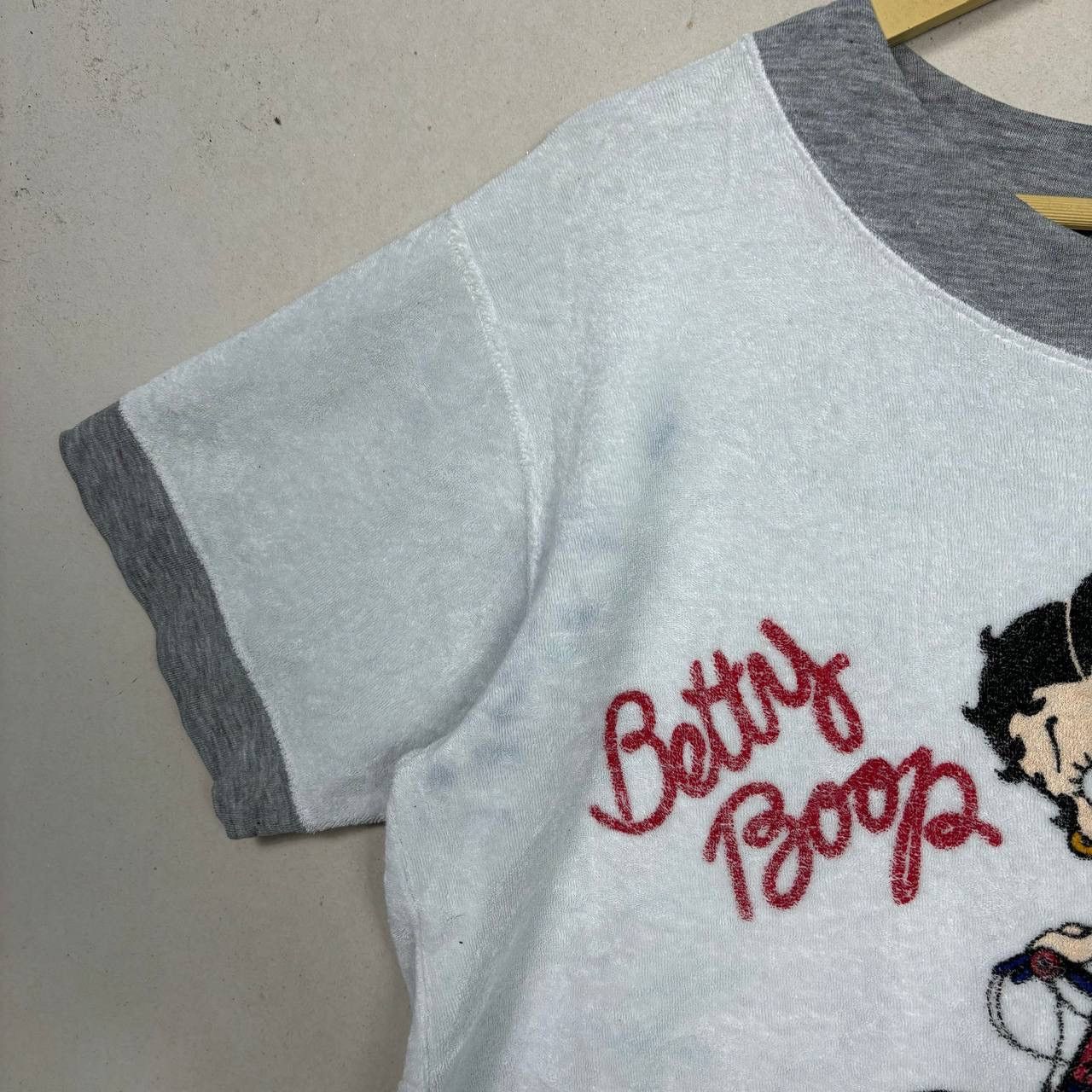 Vintage Vintage Betty Boop Ringer Tee Terry Cloth 90s Y2K Size M/L Size US L / EU 52-54 / 3 - 6 Thumbnail