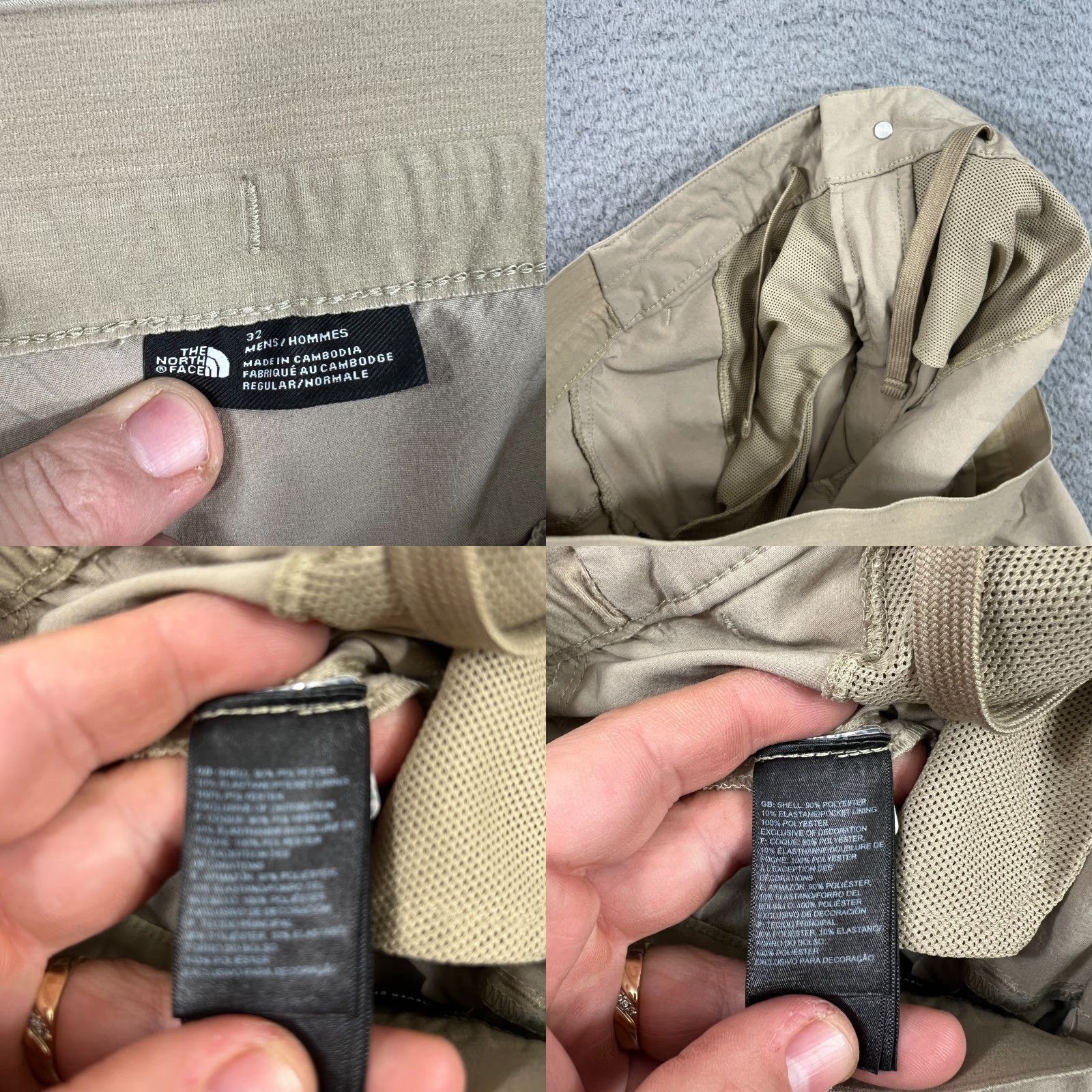 The North Face VINTAGE is not applicable; The North Face Mens Shorts 32 Brown Cargo Pocket Lightweight Outdoor Beach Hiking Casual Travel Size US 32 / EU 48 - 8 Thumbnail