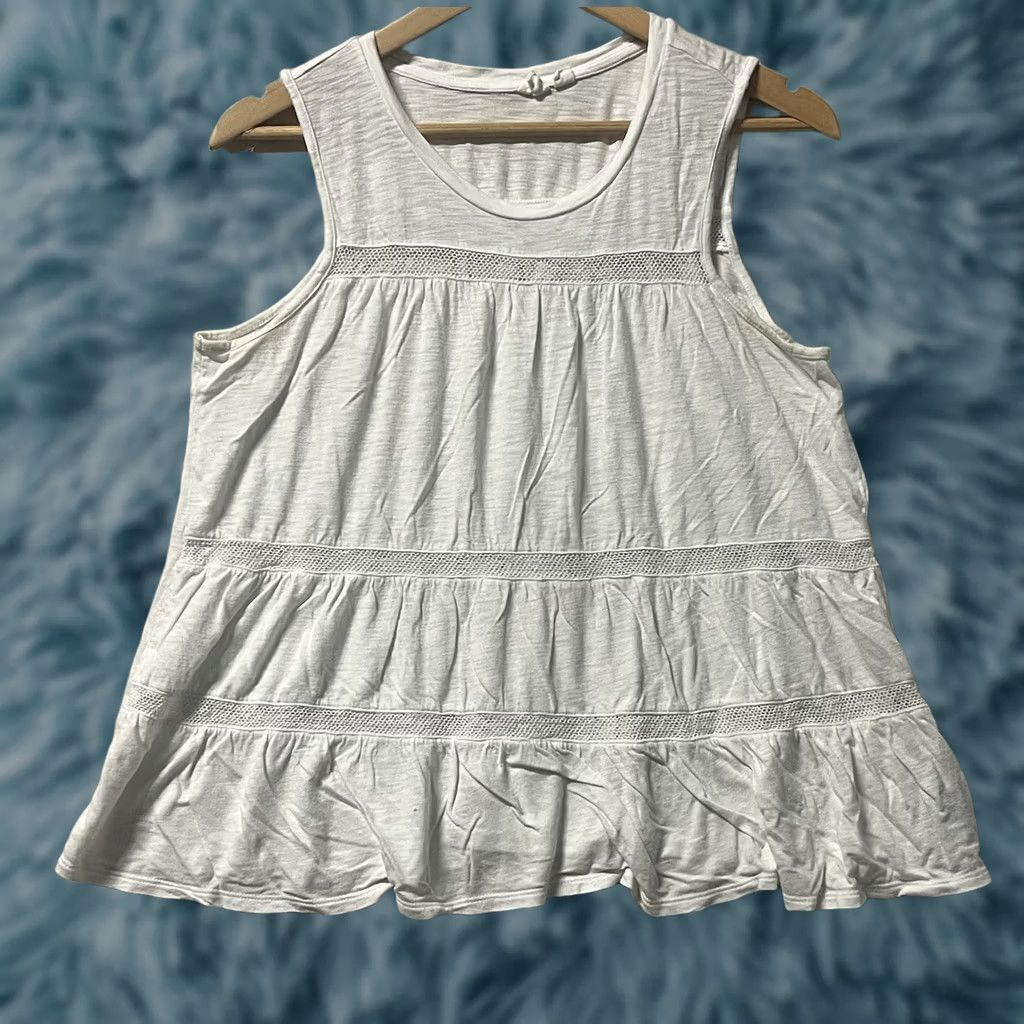 Gap GAP Blouse Tank Top Women M White Layered Tank Top Blouse White Womens Medium GAP Blouse Tank Top Women M White Layered Tank Top Blouse White Size M / US 6-8 / IT 42-44 - 1 Thumbnail