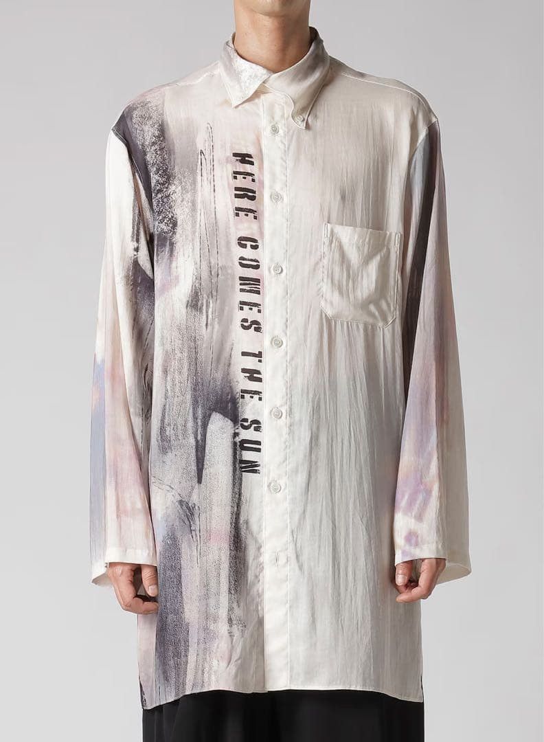 Yohji Yamamoto SS25 Print Shirt Light Long Shirt Size US M / EU 48-50 / 2 - 1 Thumbnail