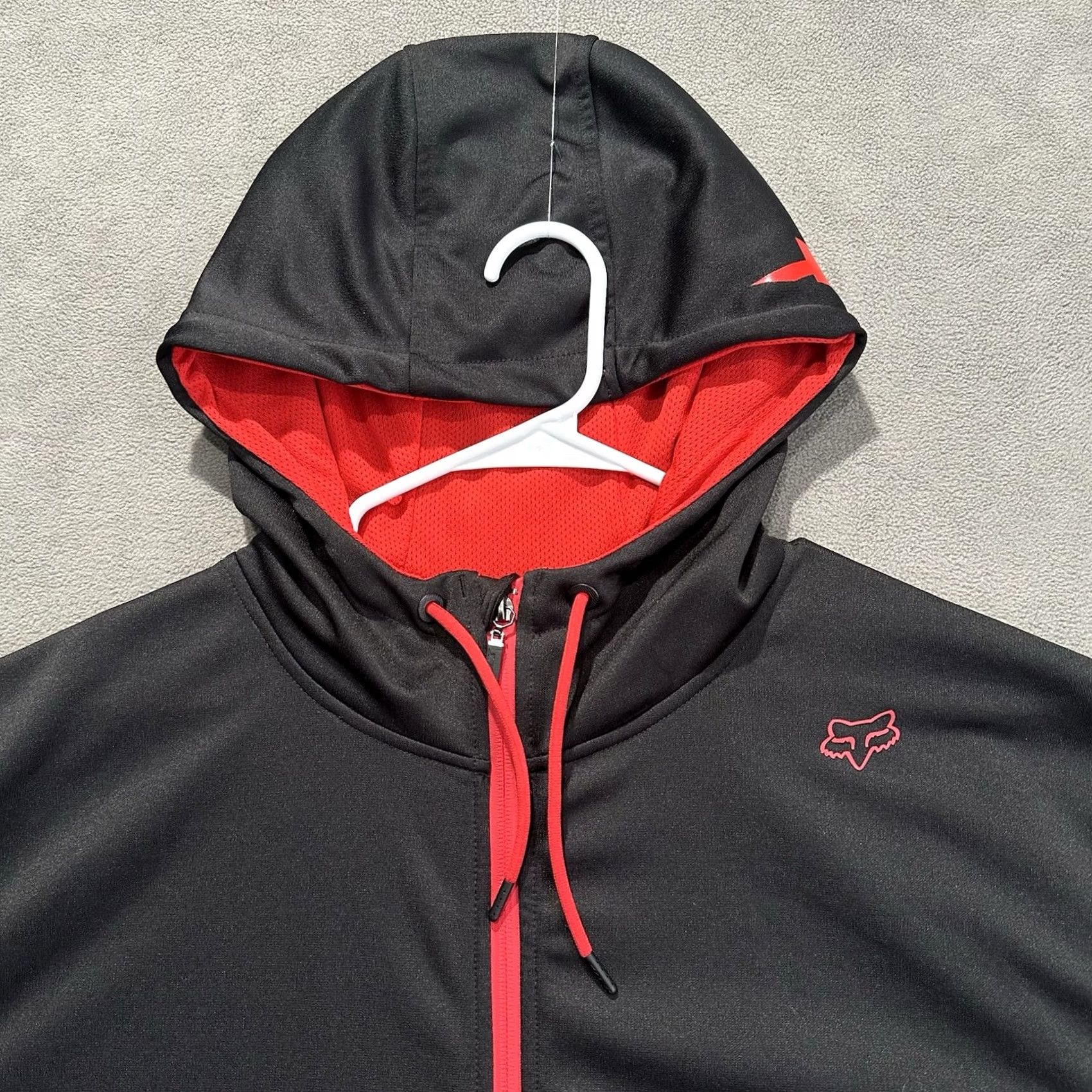 Fox Racing Fox Racing Hoodie XL Black Red Full Zip Mastercraft Hooded Outdoor EUC Mens Size US XL / EU 56 / 4 - 4 Thumbnail