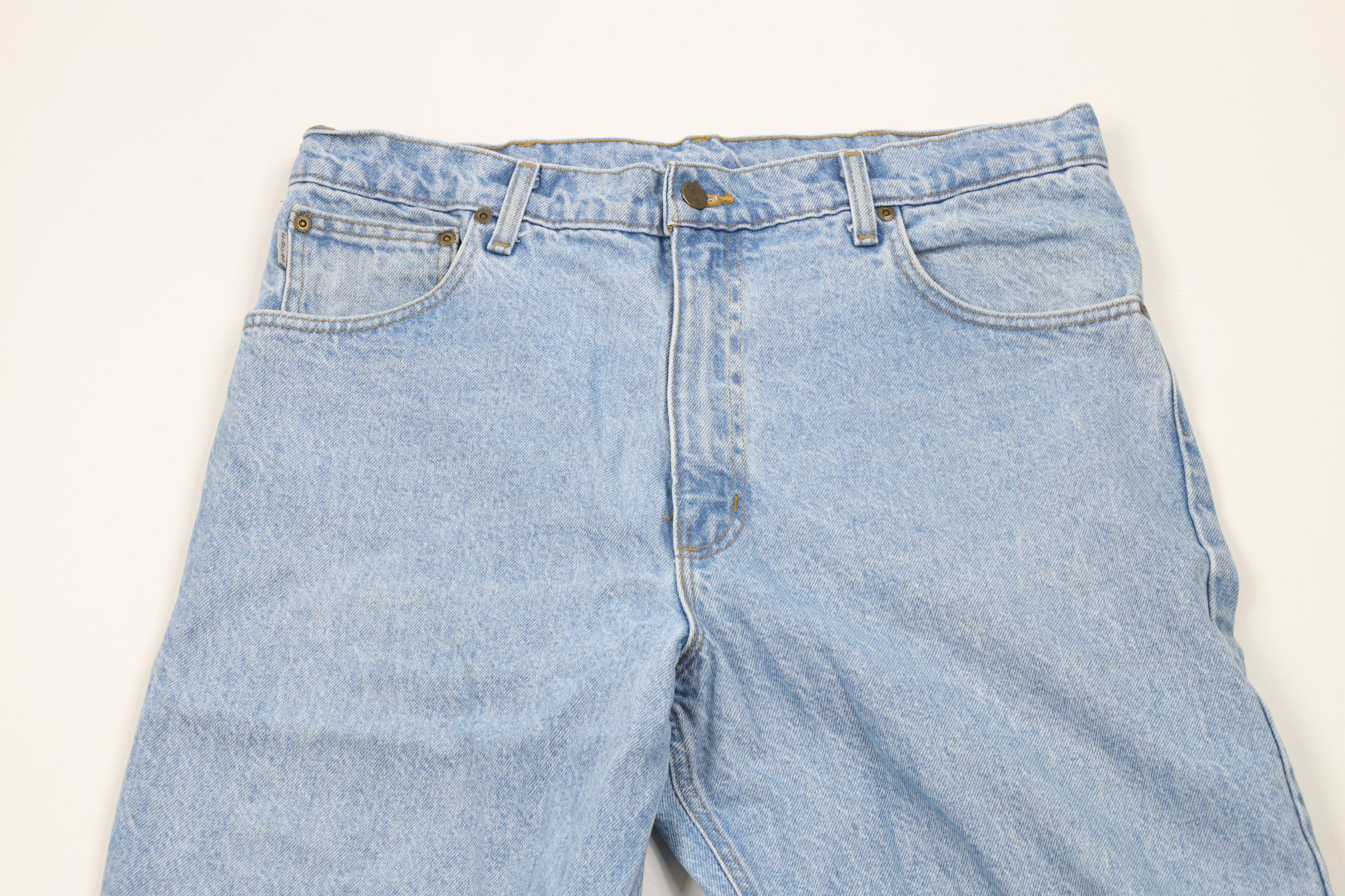 Carhartt × Vintage Vintage 90s Carhartt Spell Relaxed Fit Denim Jeans USA Blue Size US 34 / EU 50 - 2 Thumbnail