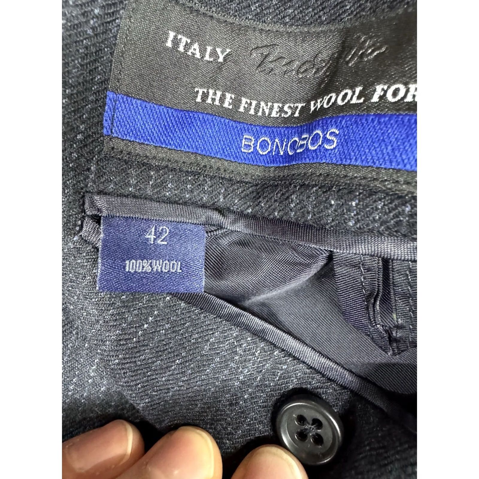Bonobos Bonobos Blazer Mens 42R Blue Marzotto Striped Italian Wool Coat Jacket Dark Size 42R - 3 Thumbnail