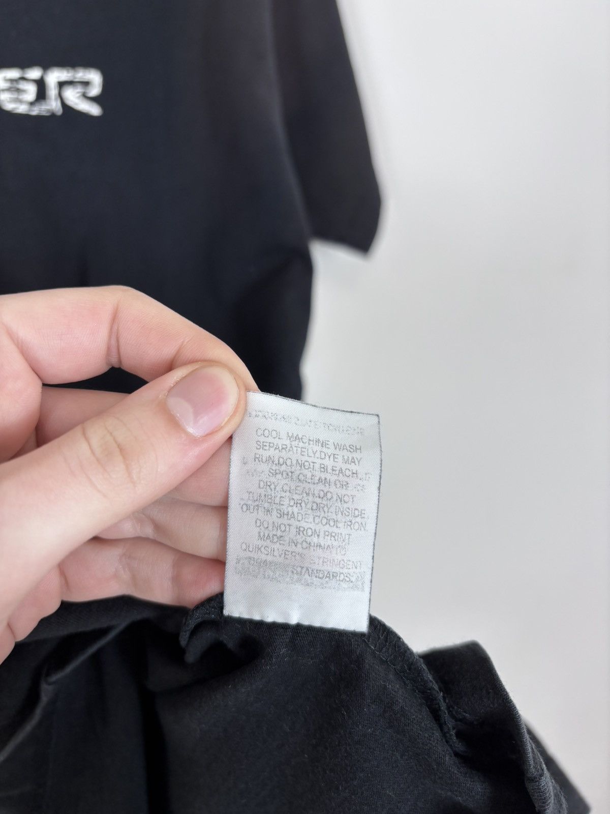 Quiksilver Vintage Quiksilver Australia Streamline Big Logo Black Tee Size US L / EU 52-54 / 3 - 13 Thumbnail