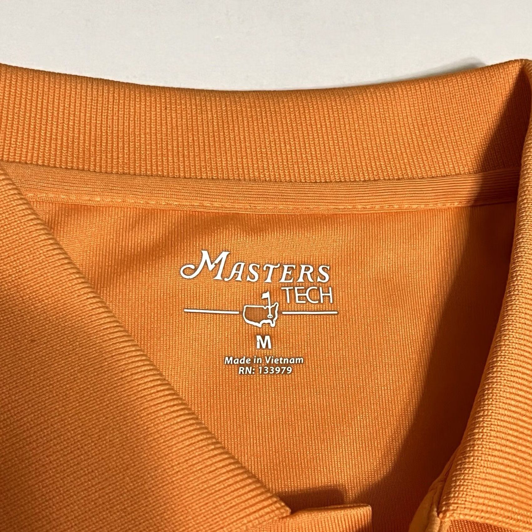 Vintage Masters Tech Polo Shirt Men Medium Orange Stretch Performance Golf Size US M / EU 48-50 / 2 - 7 Thumbnail
