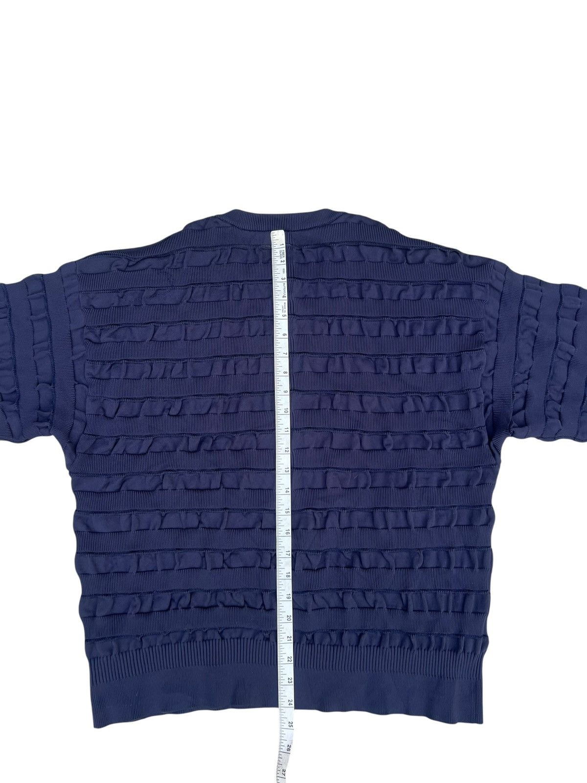CFCL CFCL Made in Japan Navy Blue Facade Knitwear Sweater Size US L / EU 52-54 / 3 - 15 Thumbnail