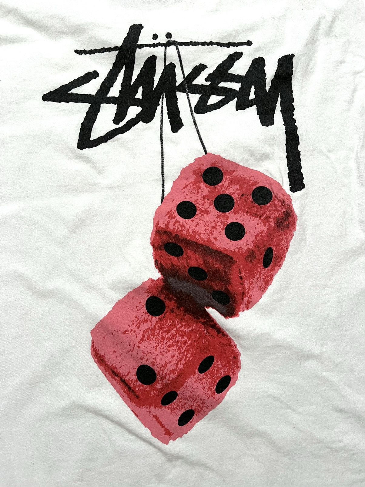 Stussy Stussy Fuzzy Dice Tee white XL Size US XL / EU 56 / 4 - 2 Thumbnail