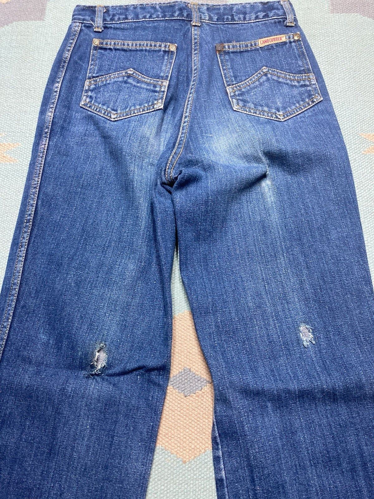 Vintage 70s denim jeans landlubber distressed hippie women’s 9 26x30 Size 26" / US 2 / IT 38 - 8 Thumbnail