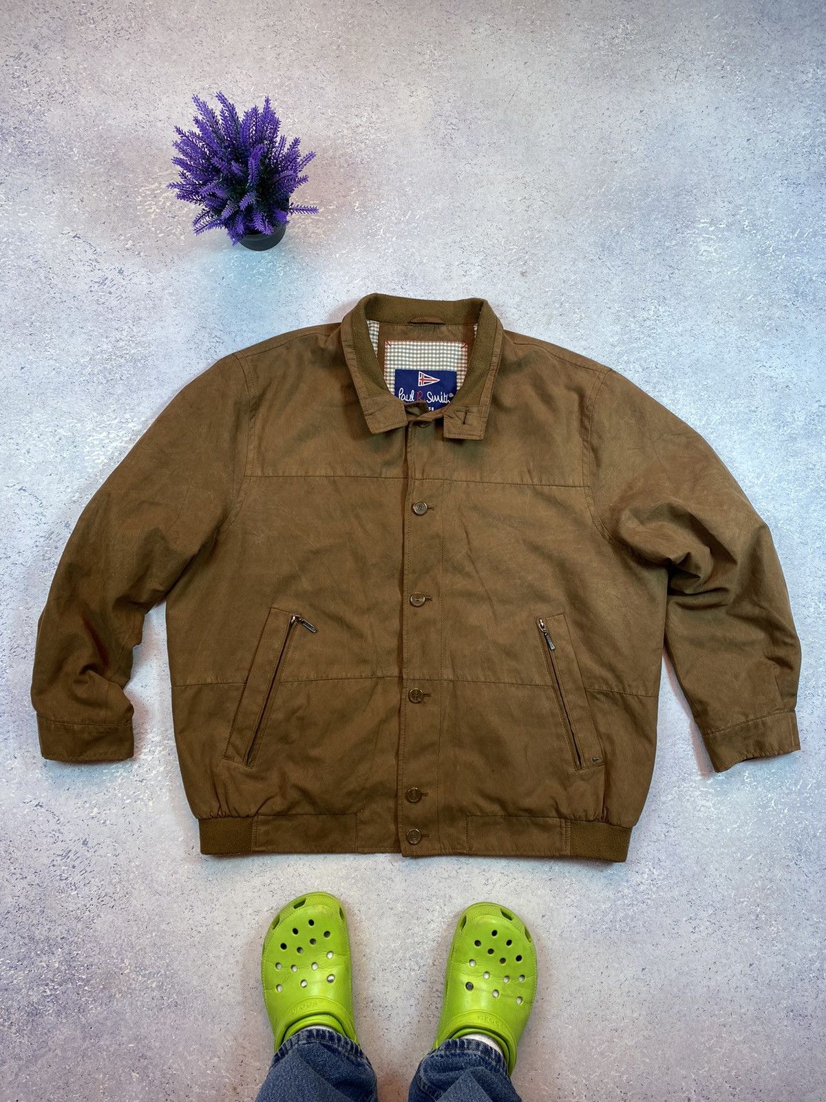 Designer × Paul Smith × Paul Smith Red Ear Paul R Smith Men’s Brown Jacket Size 58 Size US XXL / EU 58 / 5 - 2 Thumbnail
