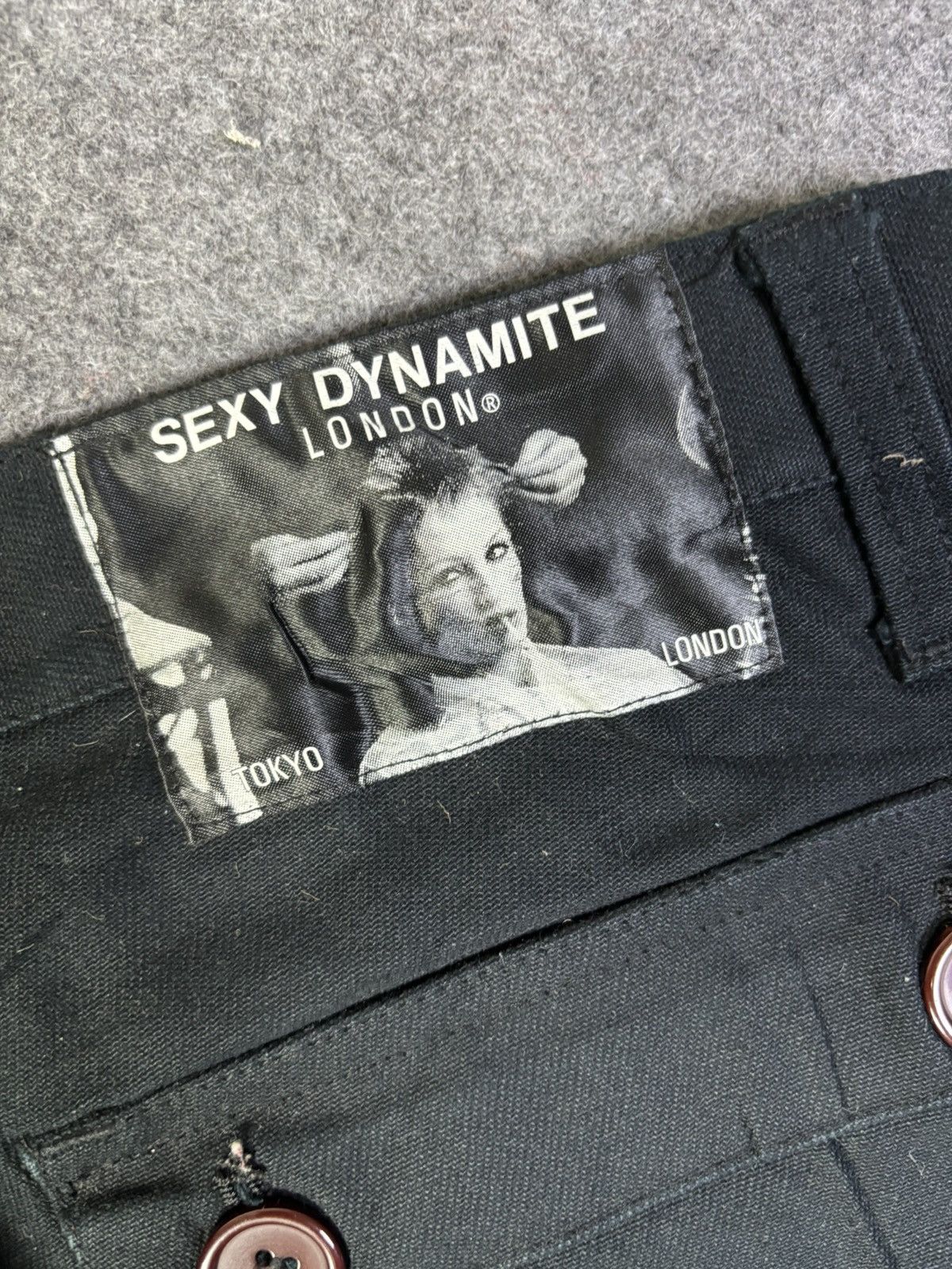 Japanese Brand Rare SEXY DYNAMITE Seditionaries Punk Skinny Pant K161 Size US 31 - 13 Thumbnail
