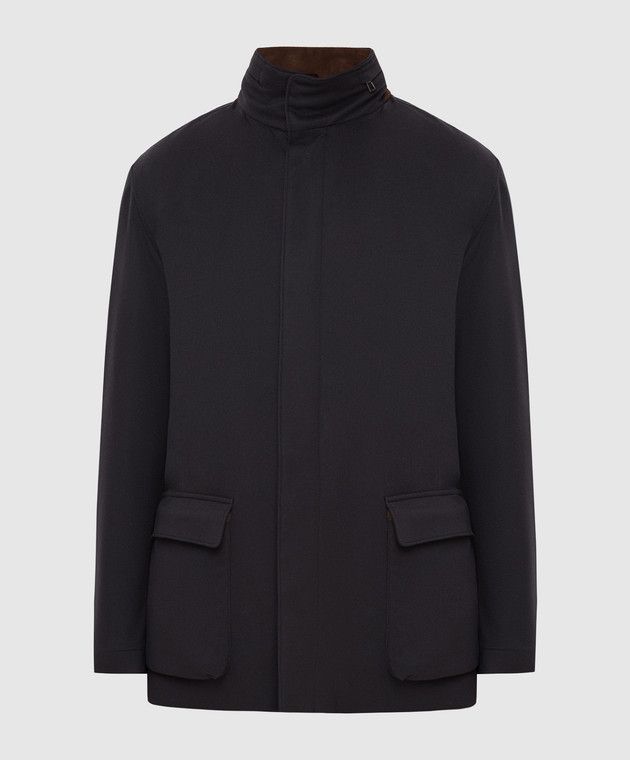 Loro Piana o1srvl11e0526 FAG3180 Winter Voyager Over Coat in Black Size US S / EU 44-46 / 1 - 1 Thumbnail