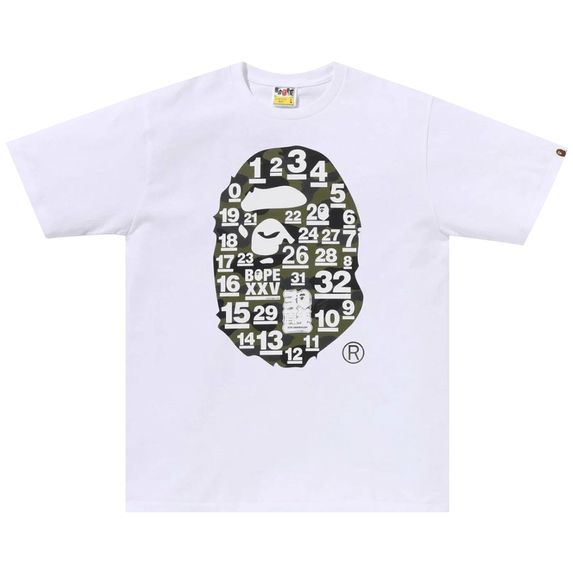 Bape BAPE A Bathing Ape 32nd Anniversary 1st Camo Big Ape Head Te | Grailed