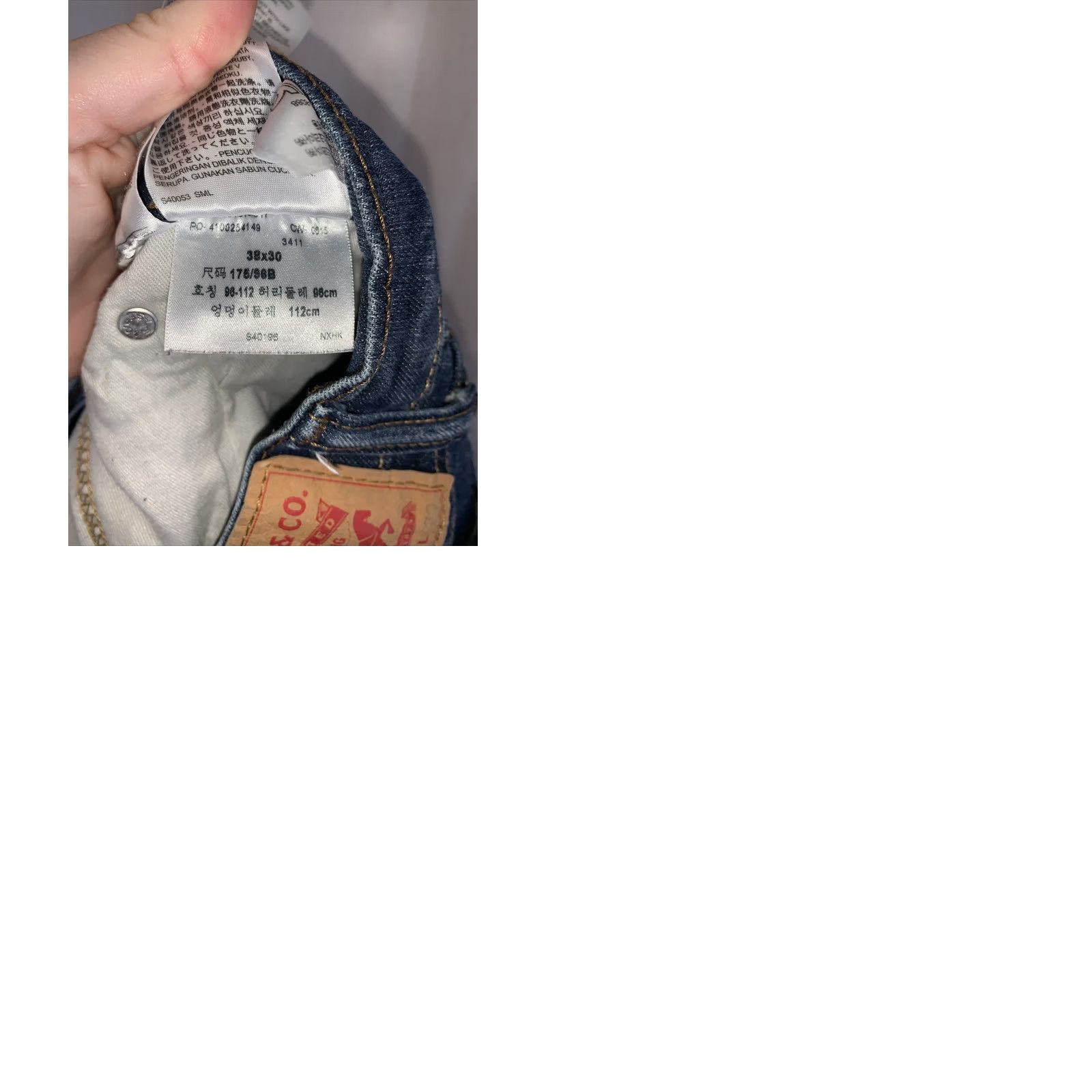 Levi's Levi’s 541 Jeans Distressed Denim Cotton Blend 38x29 5-Pocket Regular Mens Blue Vintage No XS? Size US 38 / EU 54 - 9 Thumbnail
