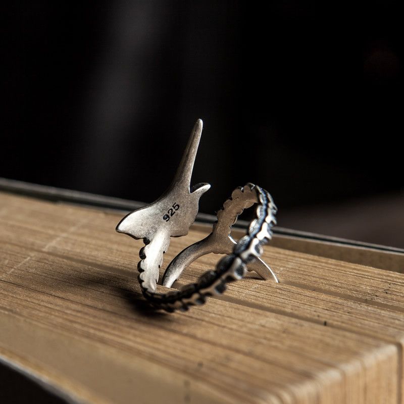 Jewelry Fish New Design Jewelry Rings Open Chrome Ring (Size 7-13) Size ONE SIZE - 4 Thumbnail
