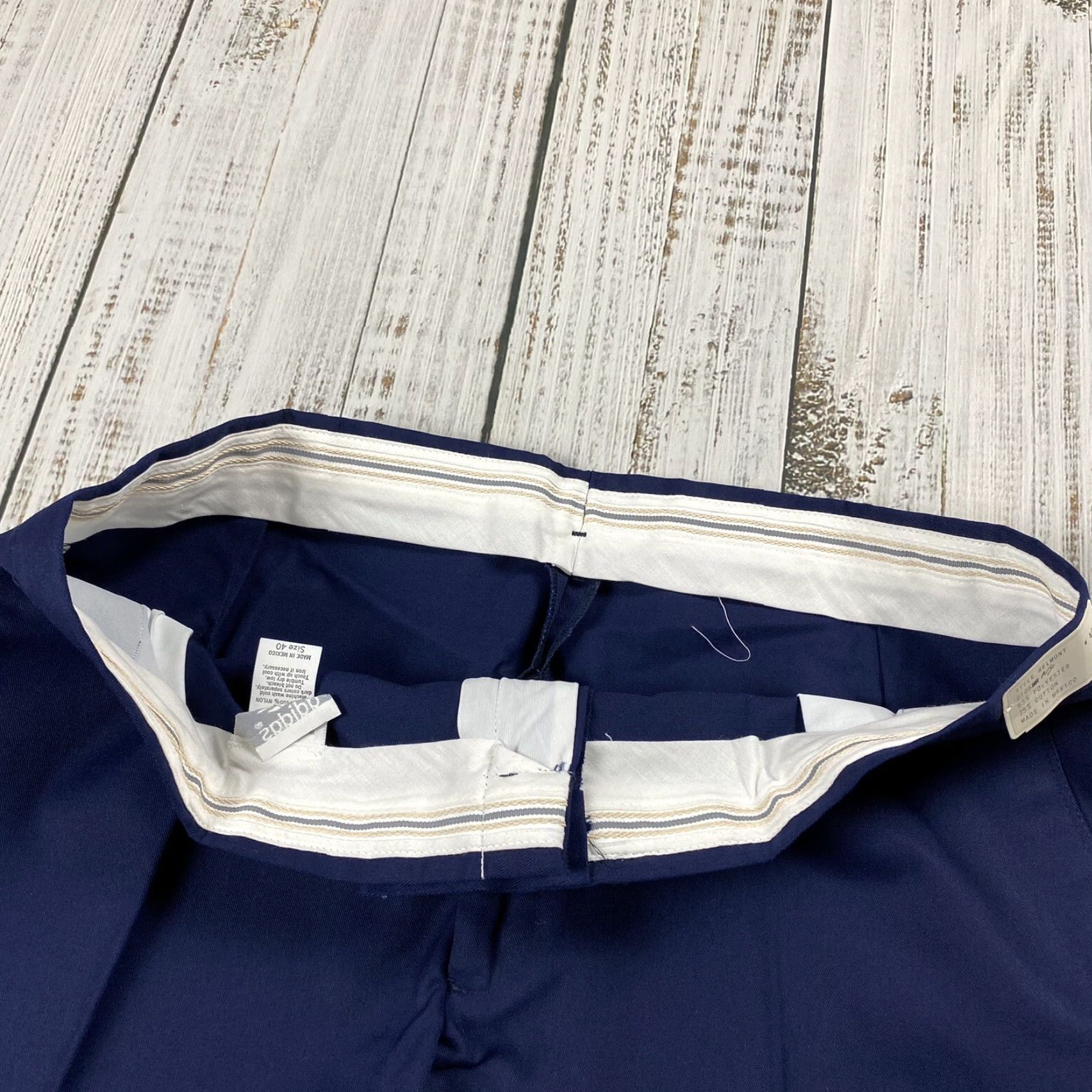 Adidas VINTAGE ADIDAS 80S RETRO DAD BELMONT TWILL TENNIS SHORTS 3" NAVY BLUE SZ 40 NOS Size US 40 / EU 56 - 6 Thumbnail