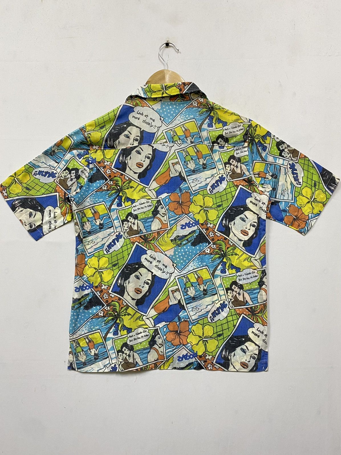 Japanese Brand × Vintage Vintage Hawaiin Shirt Sexy Girl Look At Me More Closely Size US S / EU 44-46 / 1 - 7 Thumbnail
