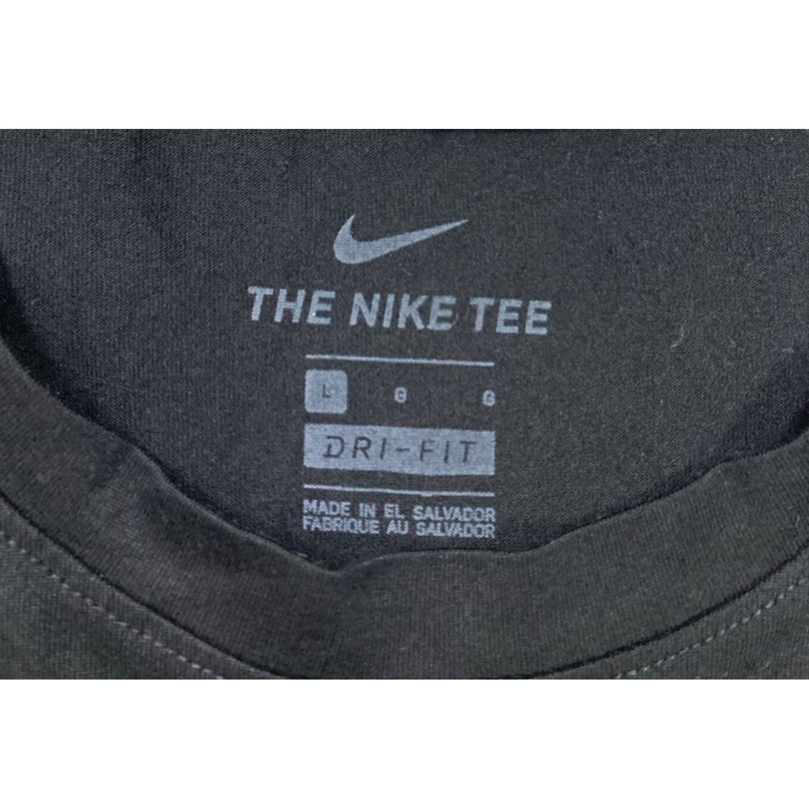 Nike Nike Dri-Fit Logo Graphic T-shirt Men L Black Short Sleeve Shirt Clothing Graphic Print Nike Dri-FIT Logo USA 90s? Size US L / EU 52-54 / 3 - 5 Thumbnail