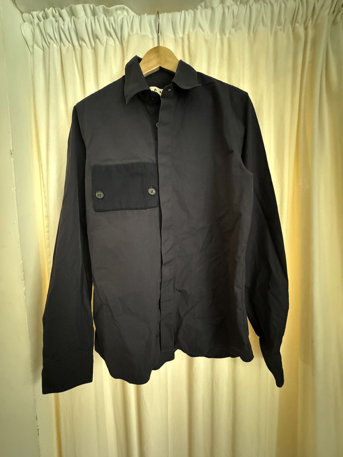 image of Navy Blue Marni Shirt, Men's (Size Small)