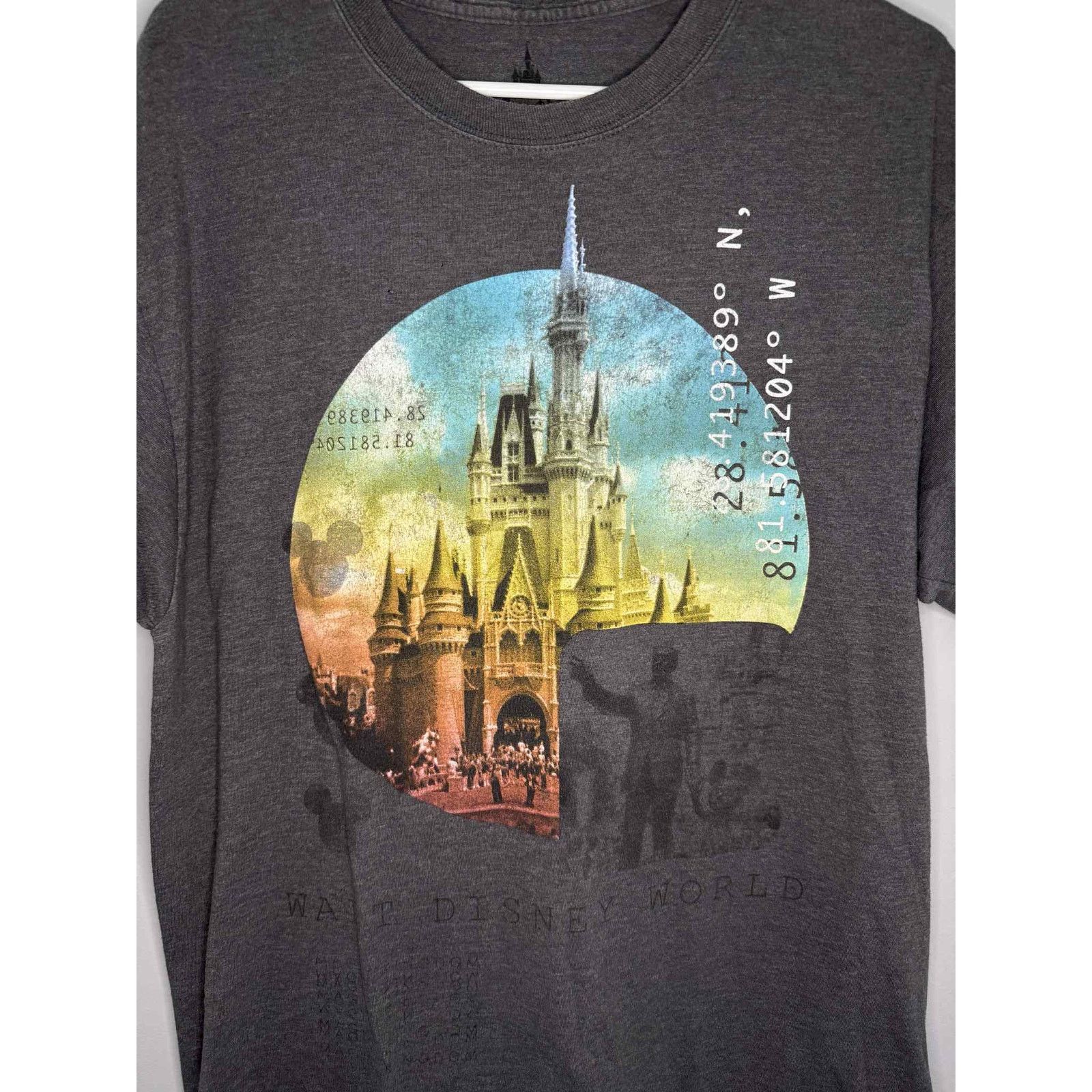 Disney Disney Parks x Hanes Cinderella Castle Graphic Tee Gray L Size US L / EU 52-54 / 3 - 3 Thumbnail