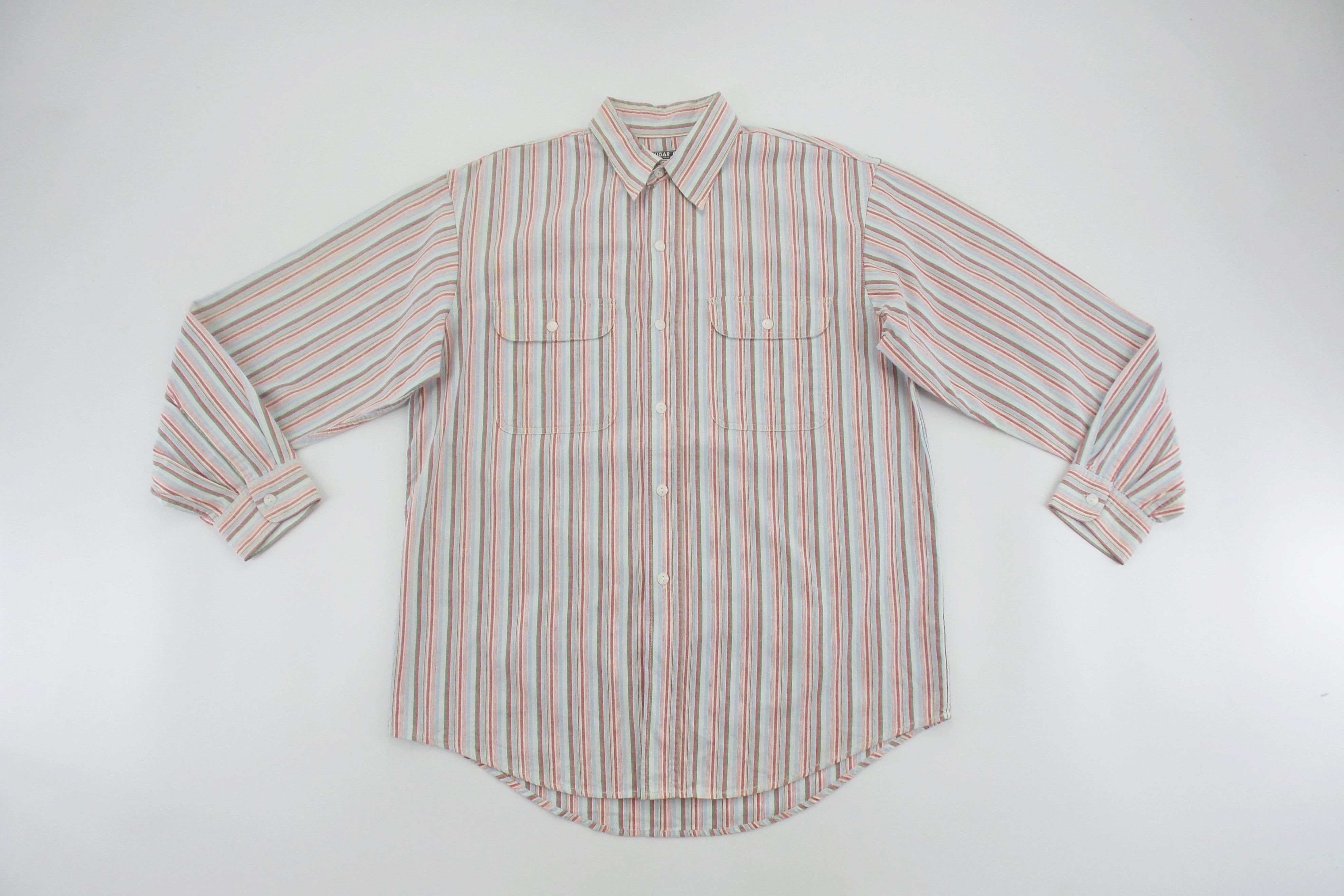 Japanese Brand × Sugar Cane × Toyo Enterprises Sugar Cane Double Pockets Stripes Shirts Size US L / EU 52-54 / 3 - 1 Thumbnail
