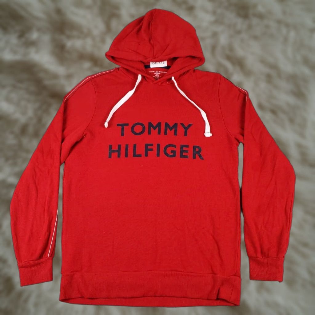Tommy Hilfiger Tommy Hilfiger Hoodie Mens Small Red Casual Pullover Zip Sweatshirt Size US S / EU 44-46 / 1 - 1 Thumbnail