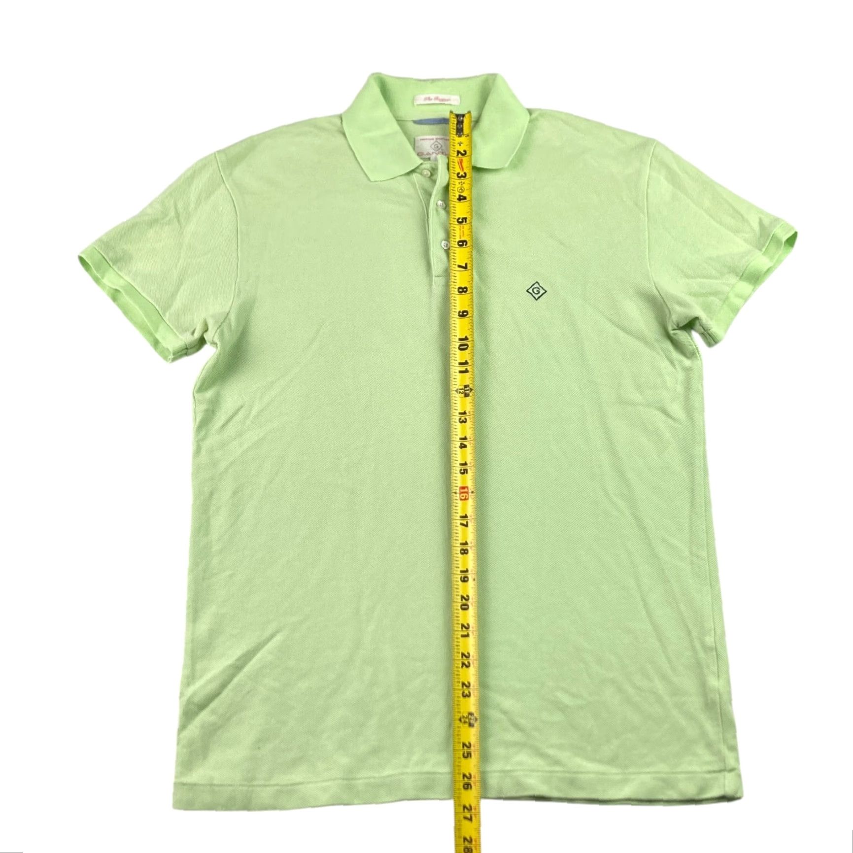 Gant VINTAGE Gant Rugger Polo Shirt Men 100% Cotton S/S Lime Green Medium USA Green Polo Mens Size US M / EU 48-50 / 2 - 5 Thumbnail