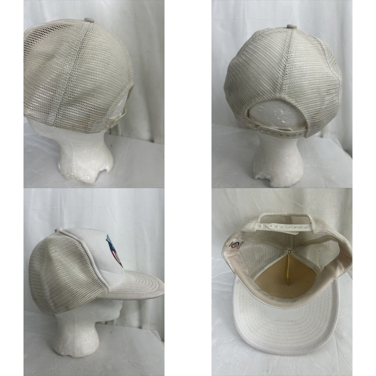 Vintage VINTAGE Speedway Trucker Hat White IDES Council No 3 Adjustable Men Adult White Classic Trucker Hat Mens Size ONE SIZE - 8 Thumbnail