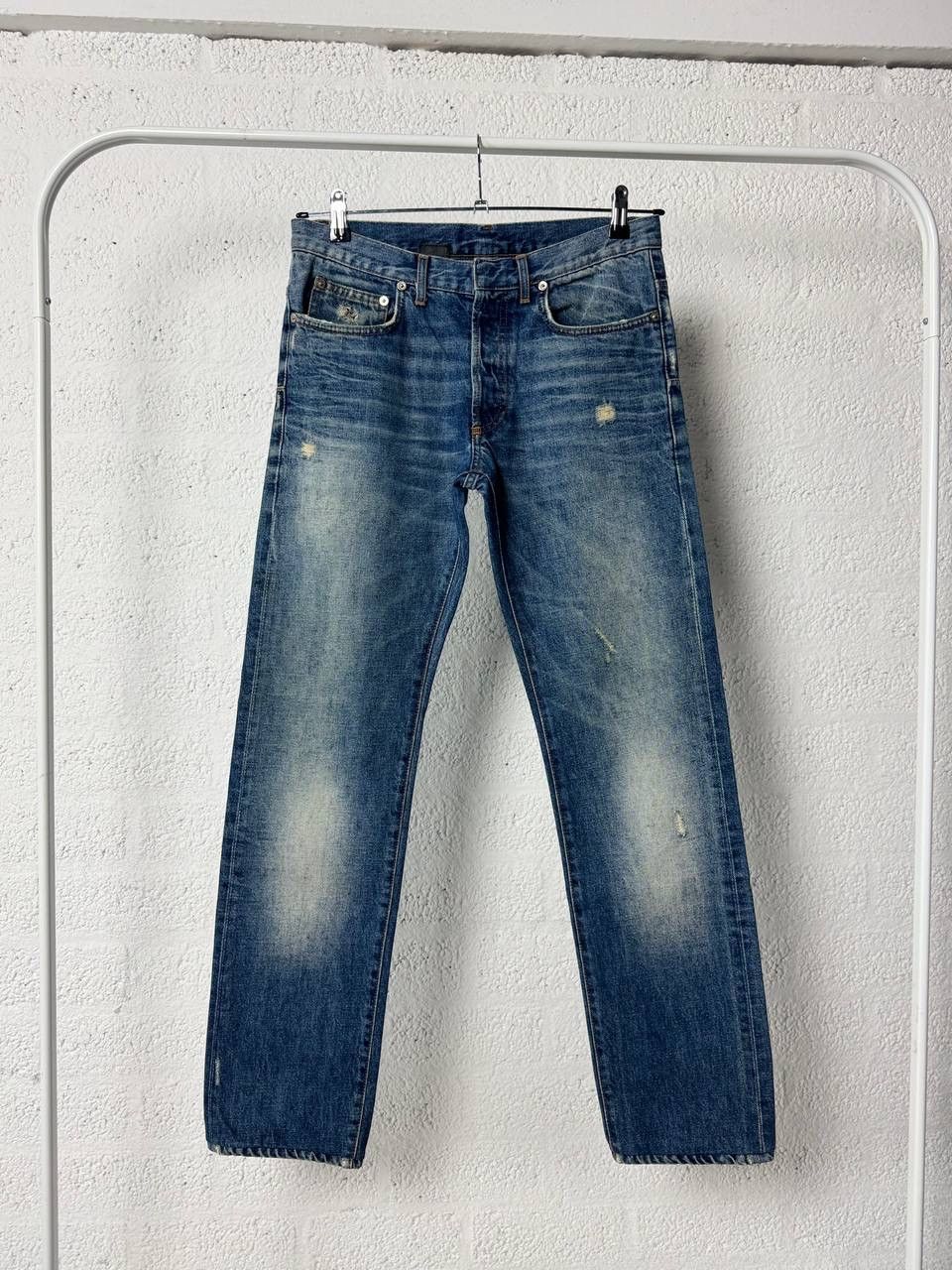 Dior Dior Hedi Slimane Distressed Denim Pants Size US 31 - 5 Thumbnail